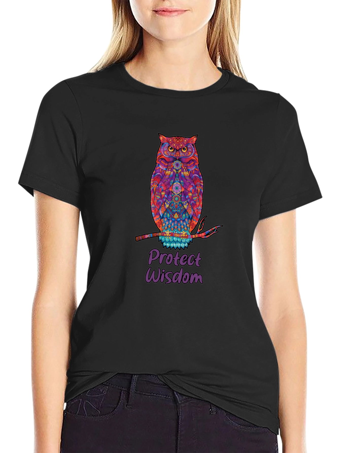 Owl Protect Wisdom Graphic Tee