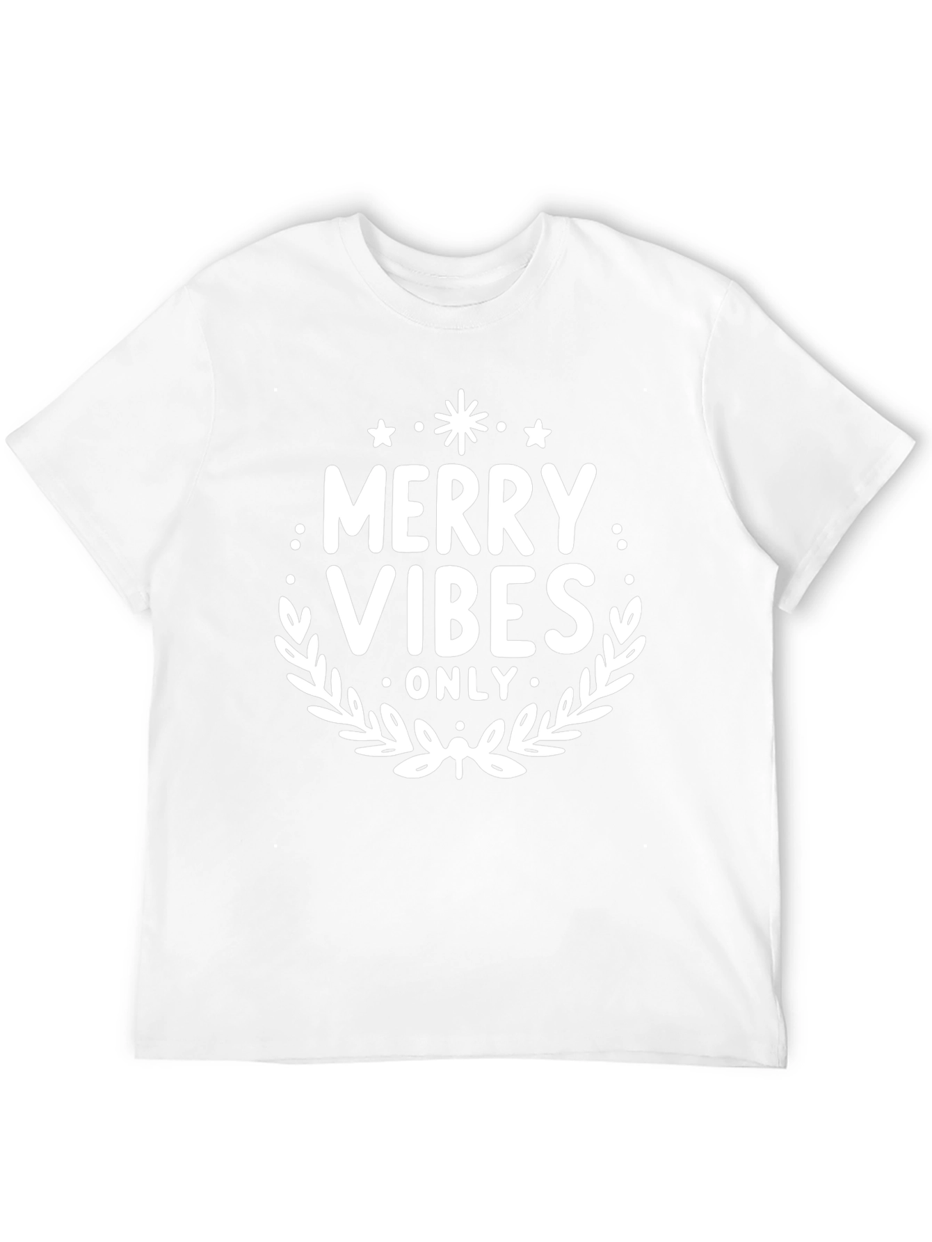 Merry Vibes Only Black T-Shirt