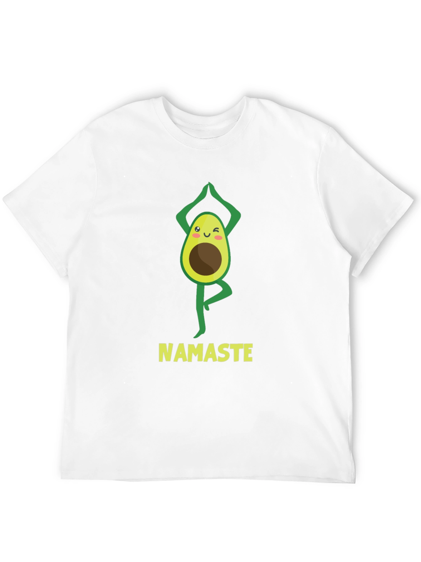 Namaste Avocado Yoga Black T-Shirt
