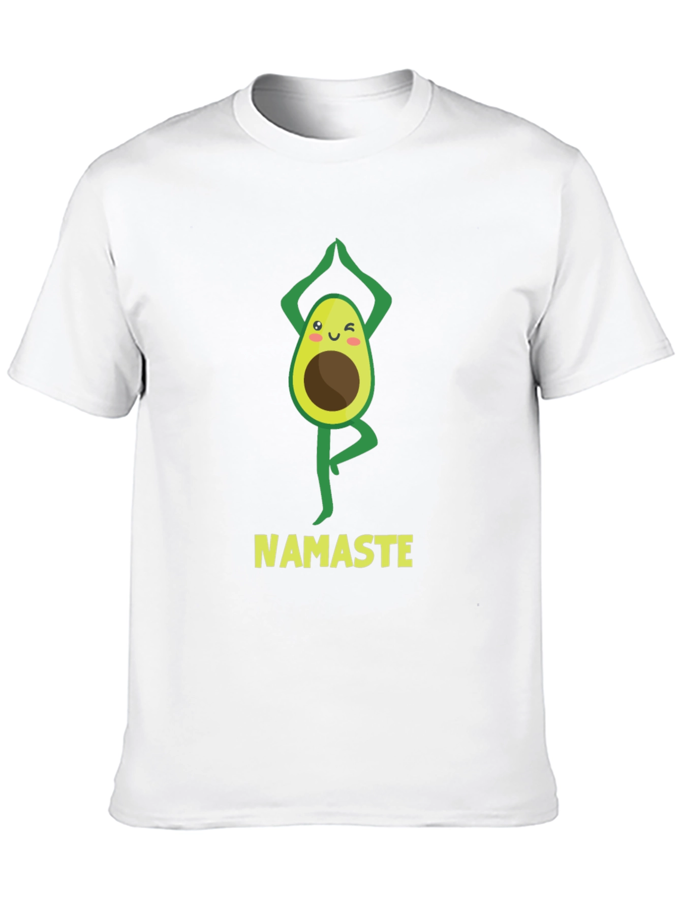 Namaste Avocado Yoga Black T-Shirt