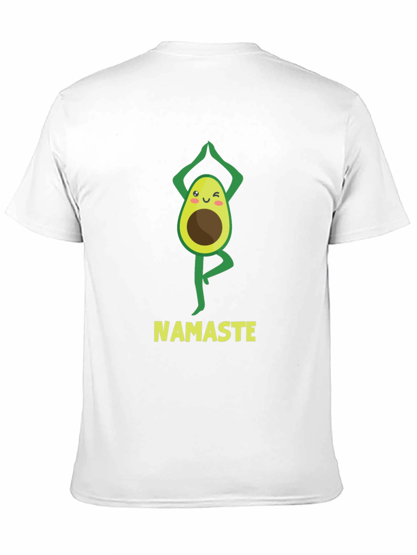 Namaste Avocado Yoga Black T-Shirt