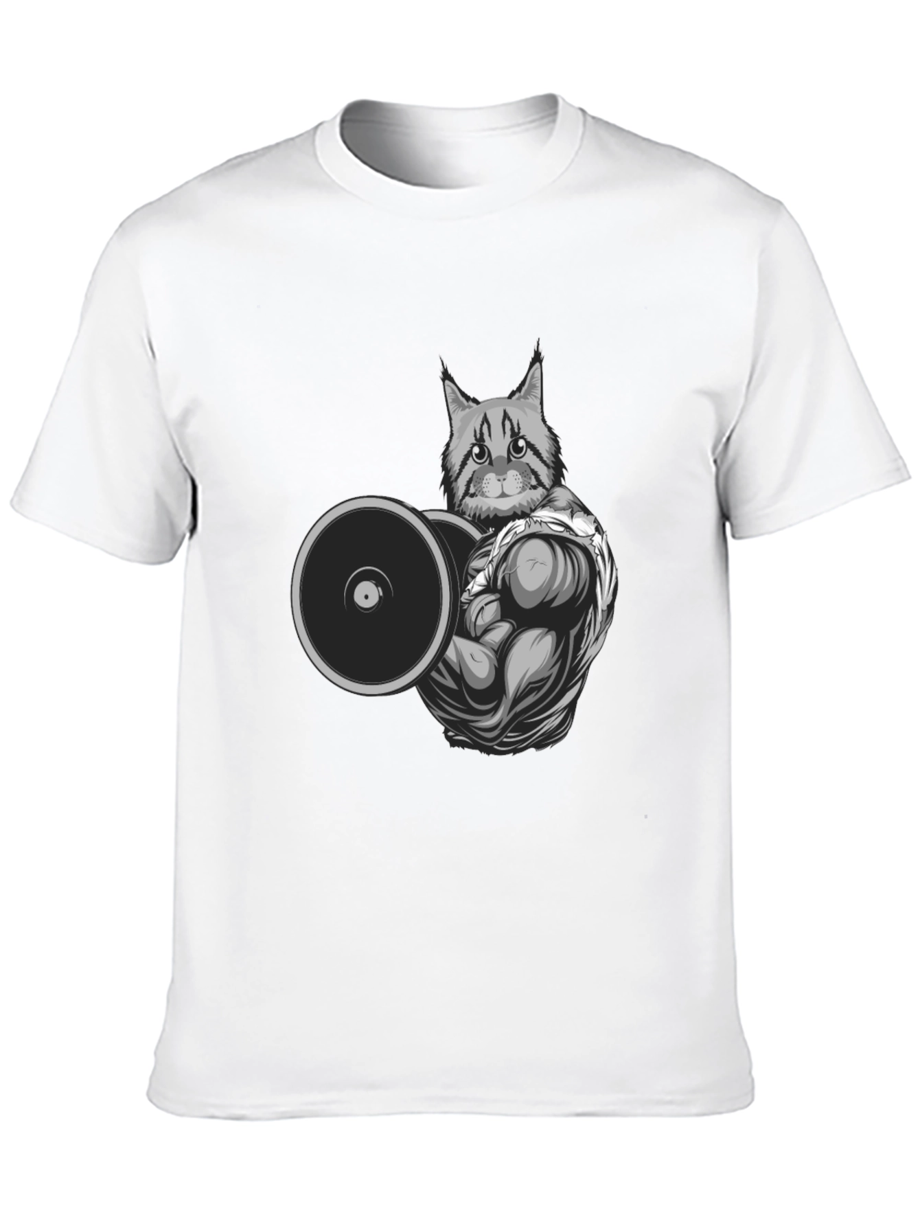 Cat Lifting Weights T-Shirt