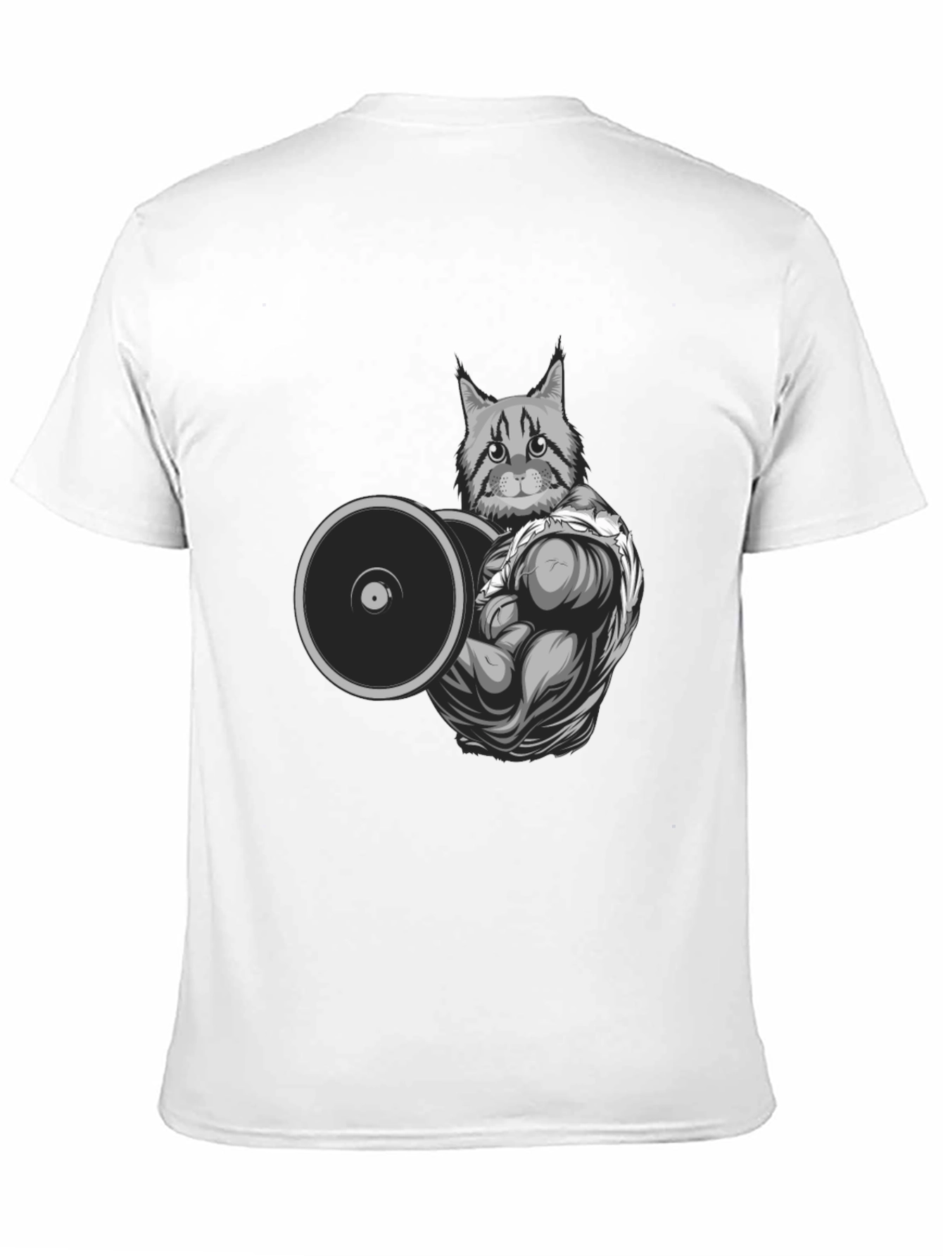 Cat Lifting Weights T-Shirt
