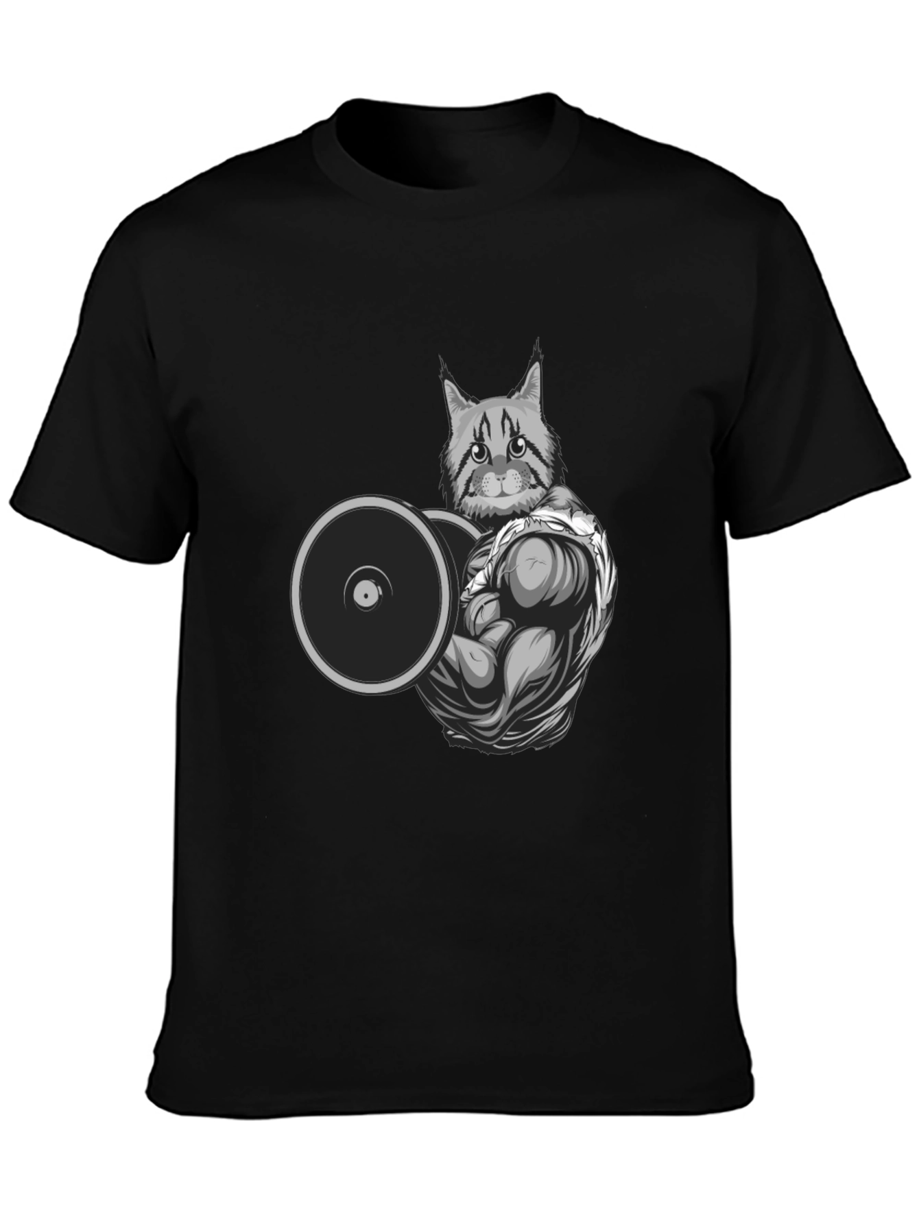 Cat Lifting Weights T-Shirt