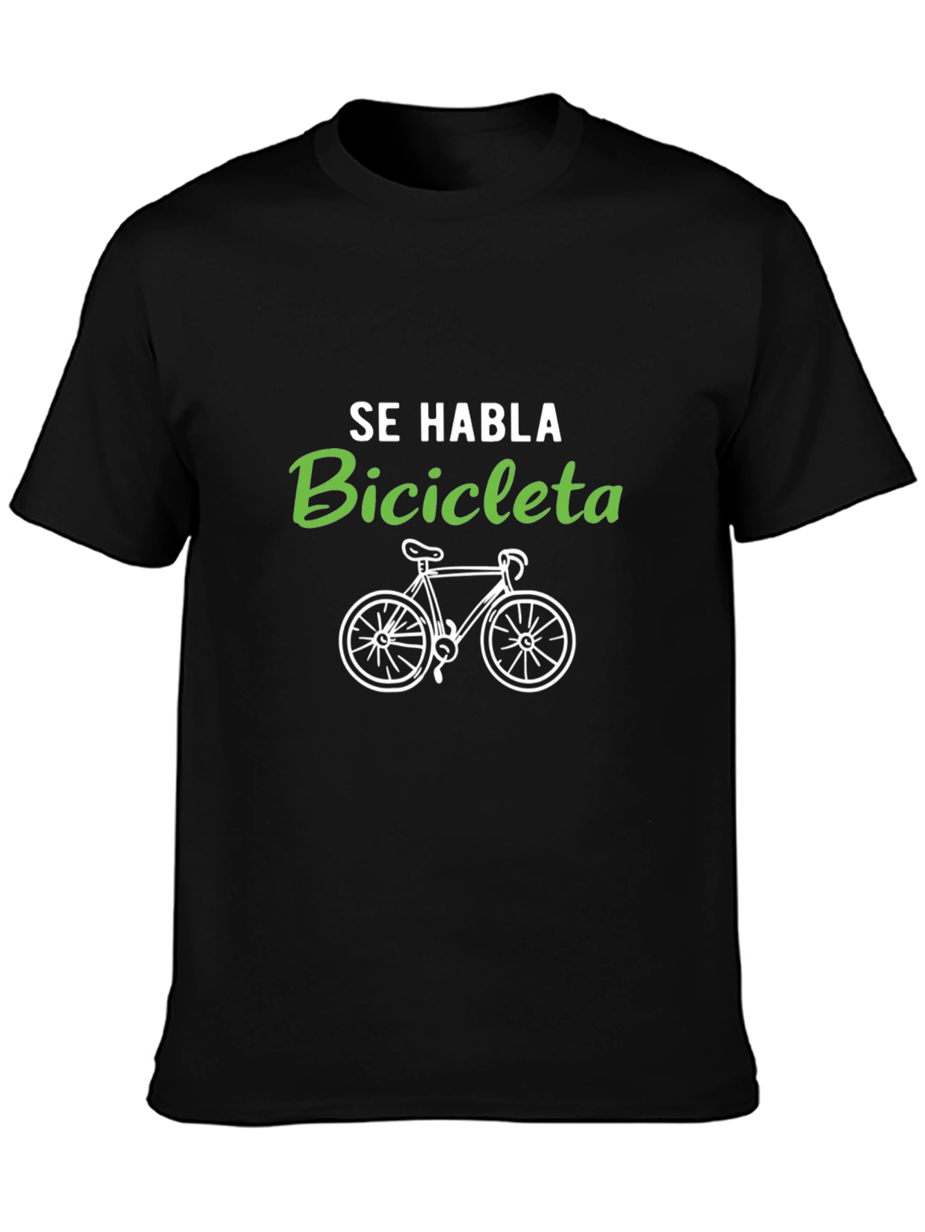 Se Habla Bicicleta Graphic T-Shirt - Cycling Fan Tee