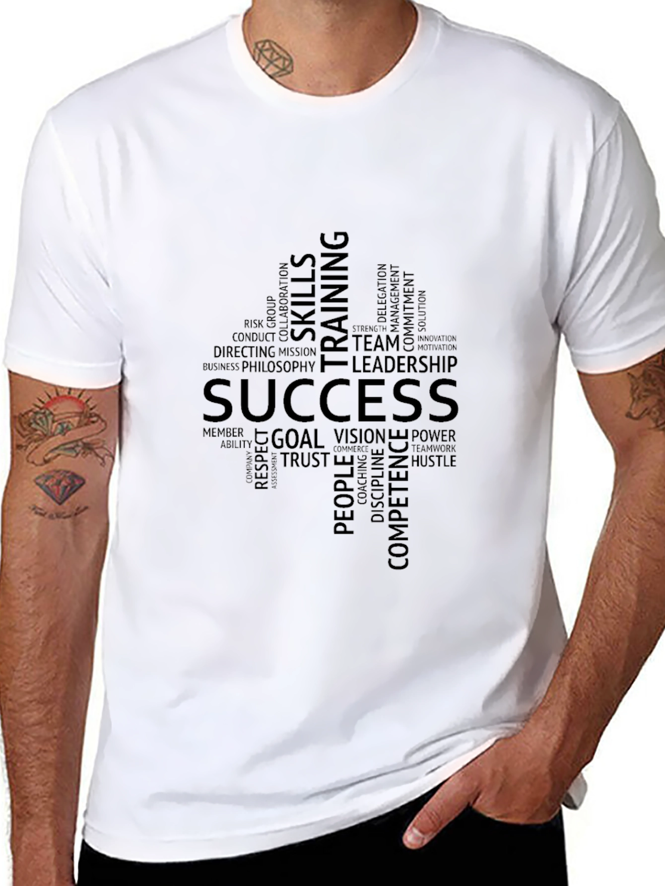 Success Word Cloud Graphic T-Shirt