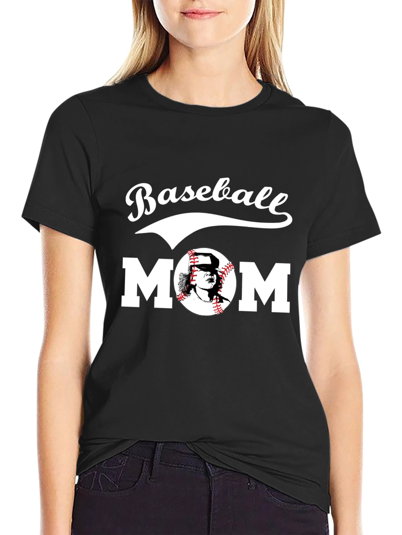 Baseball Mom Graphic T-Shirt