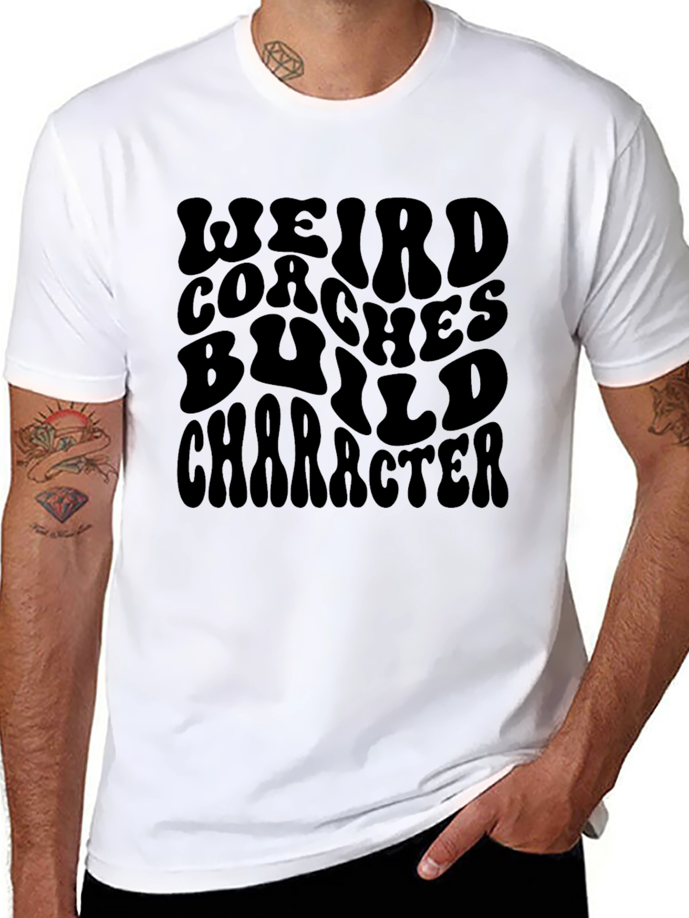 Weird Coaches Build Character Graphic T-Shirt