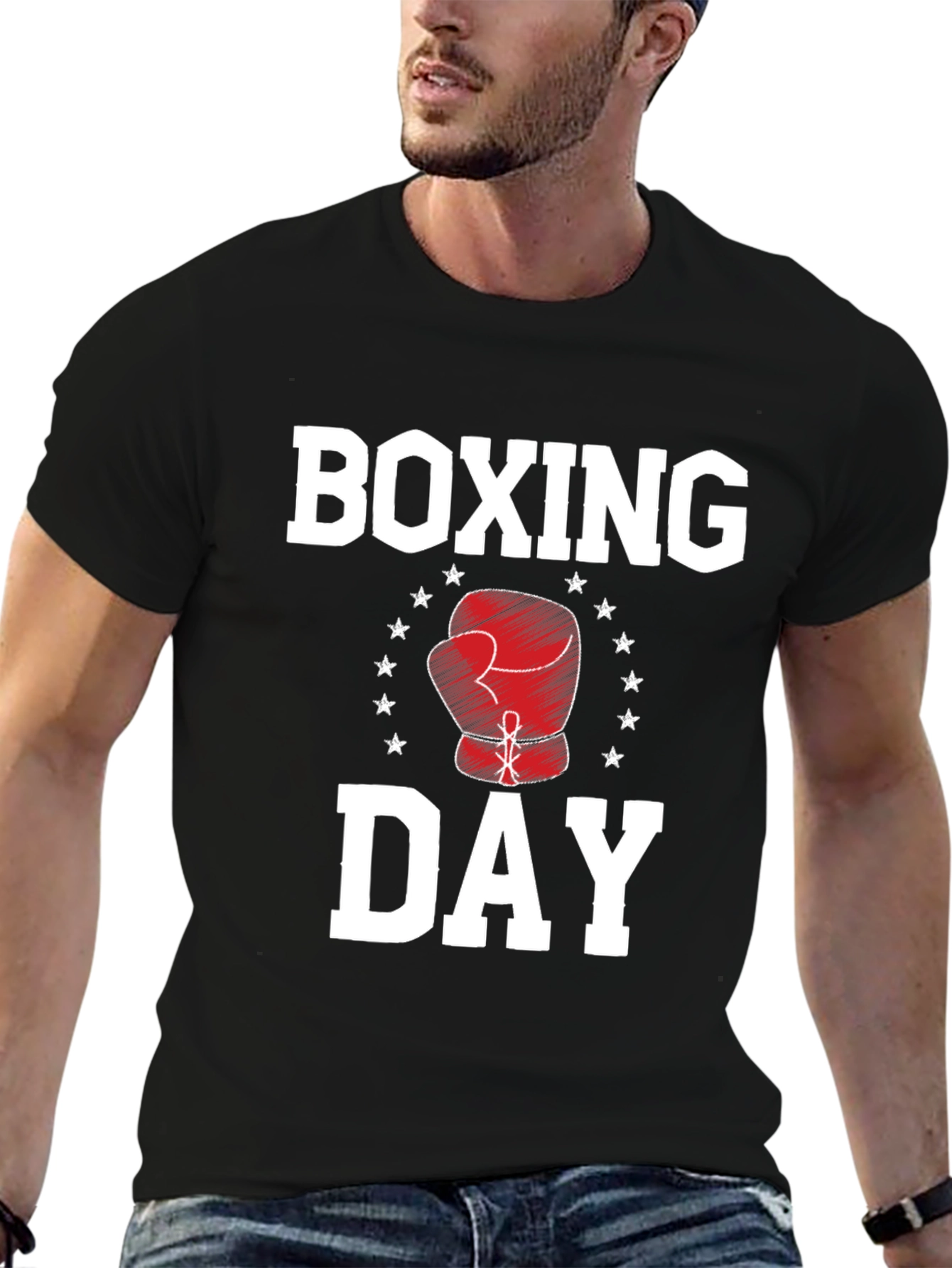 Boxing Day T-Shirt Boxing Glove Graphic Novelty Tee