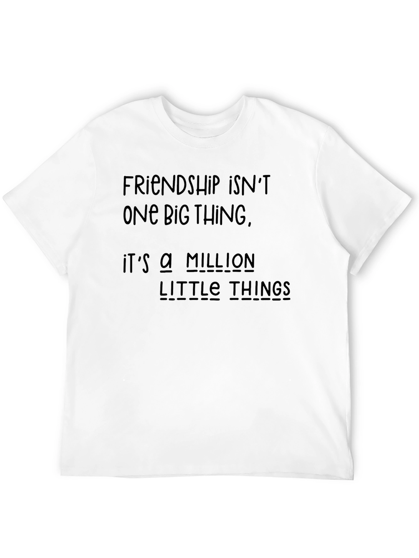 Friendship Saying Black T-Shirt