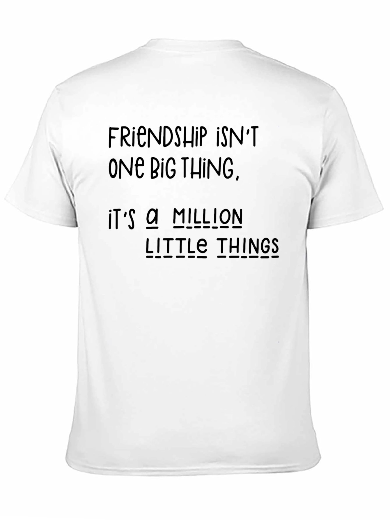 Friendship Saying Black T-Shirt
