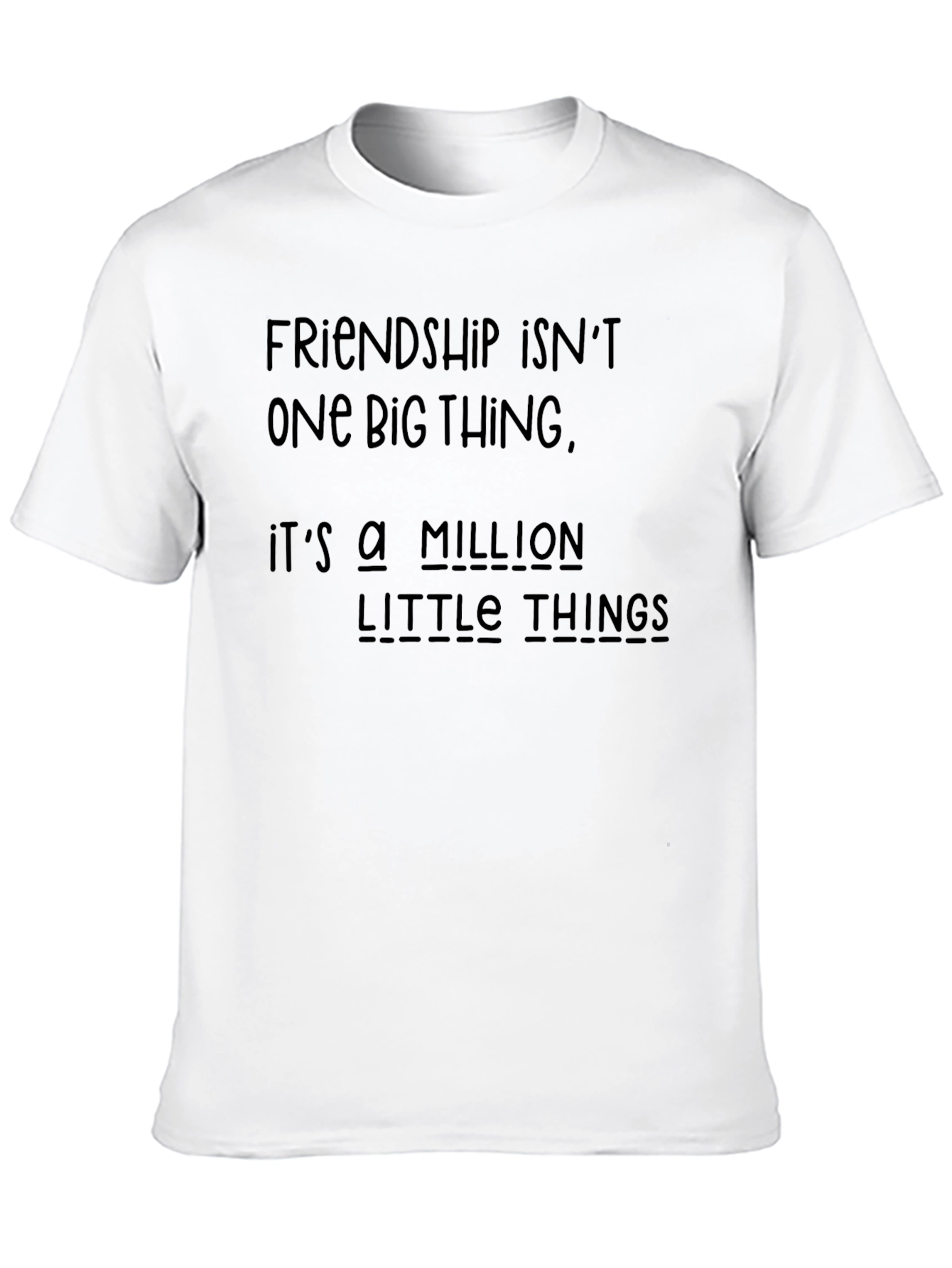 Friendship Saying Black T-Shirt