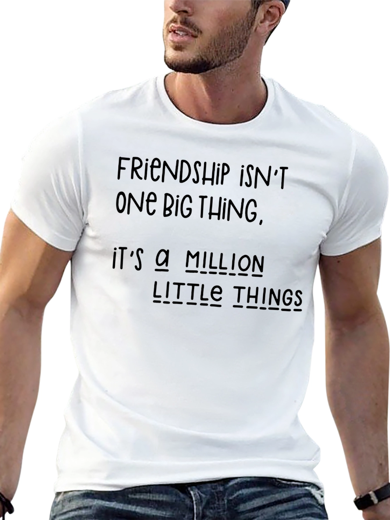 Friendship Saying Black T-Shirt