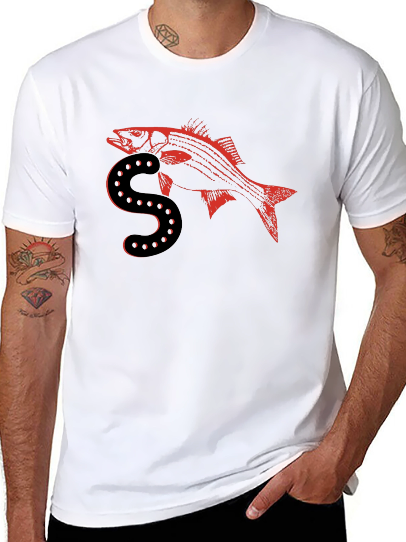 Striped Bass S T-Shirt - Anglers Style