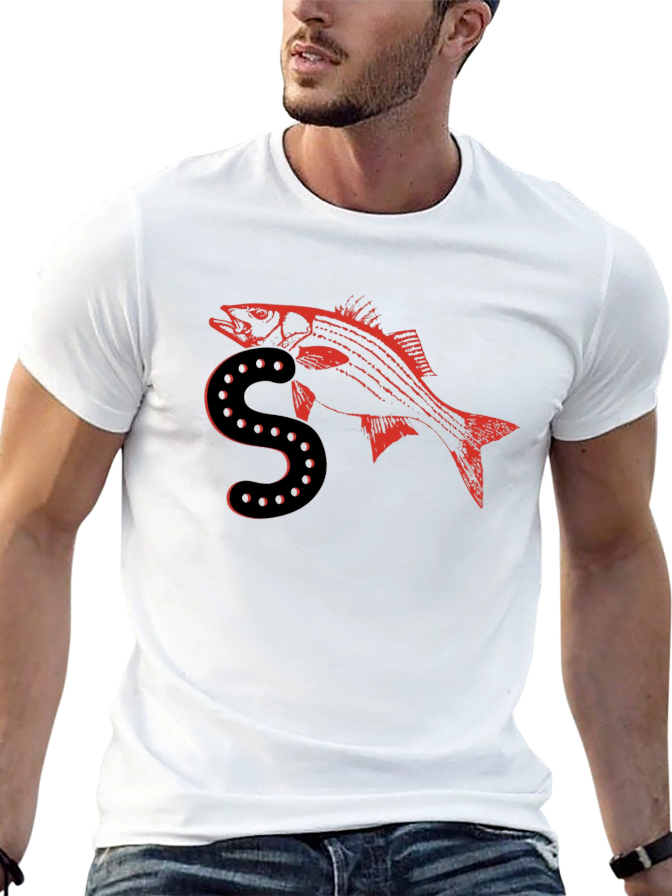 Striped Bass S T-Shirt - Anglers Style