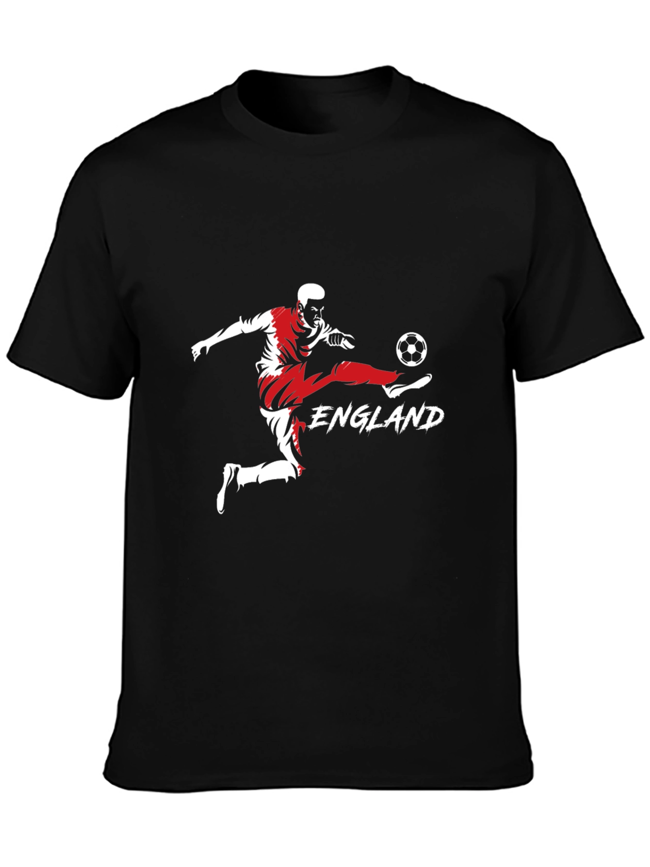 England Soccer Graphic Tee - Black
