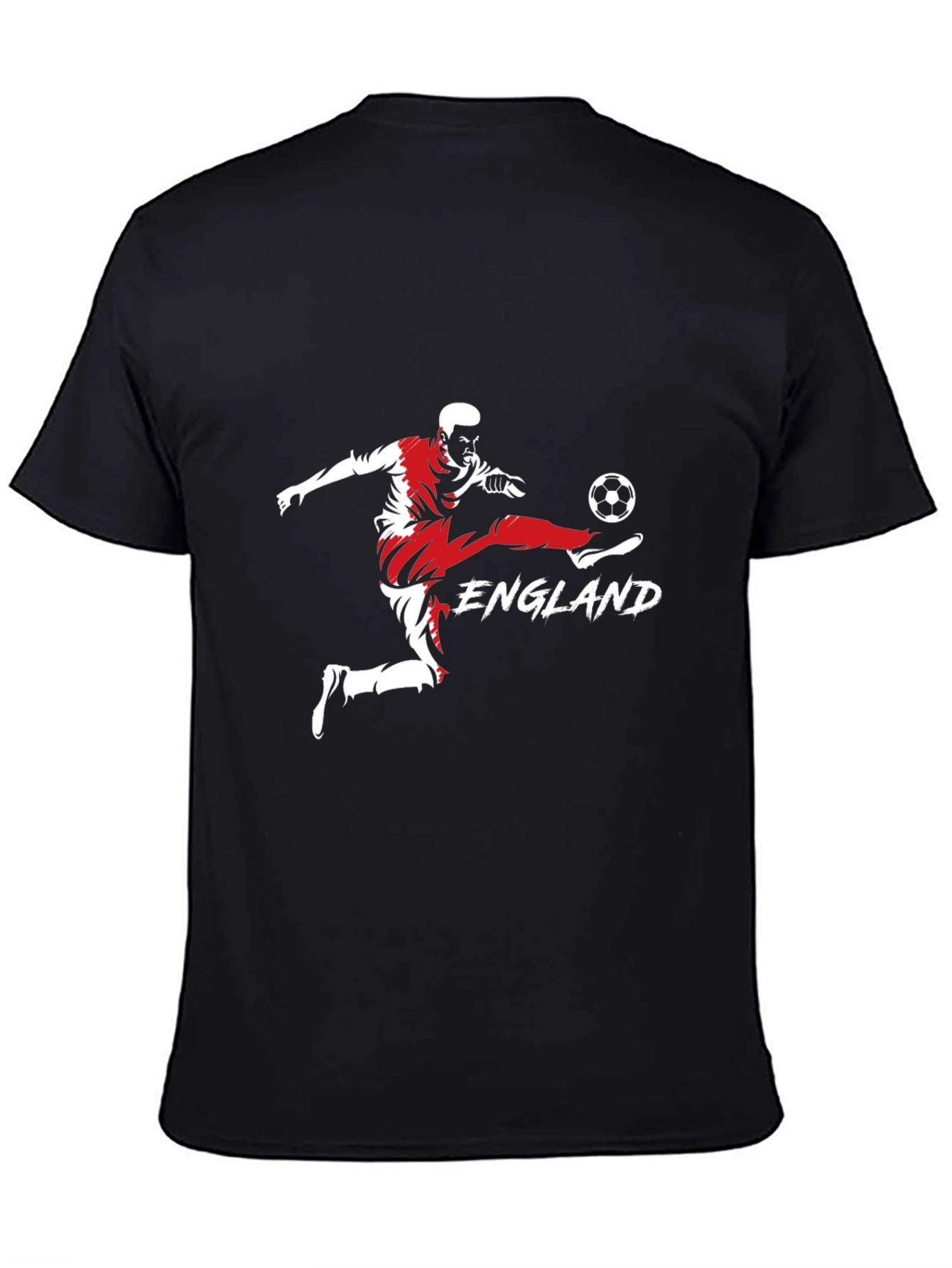 England Soccer Graphic Tee - Black