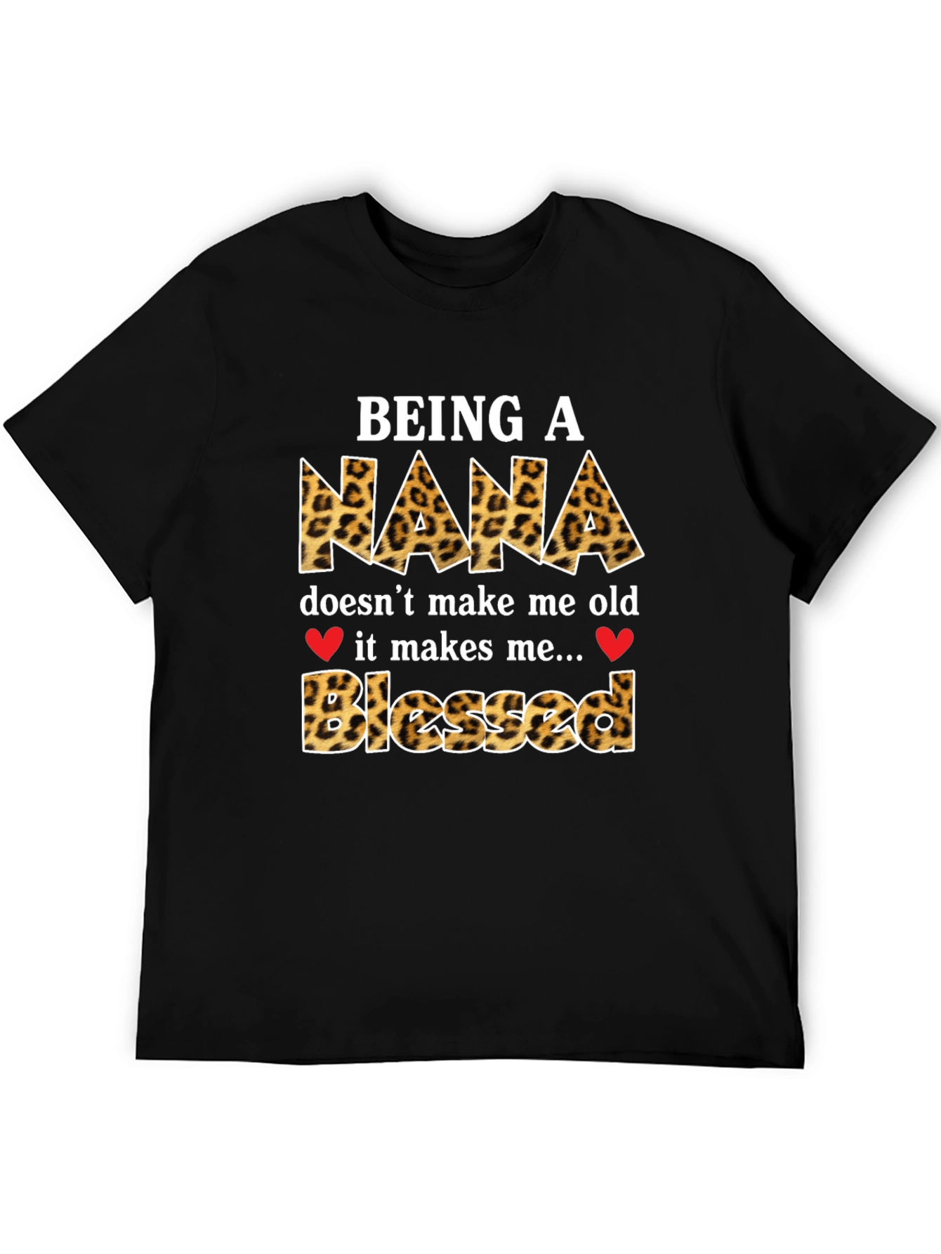 Leopard Print Nana Blessed T-Shirt