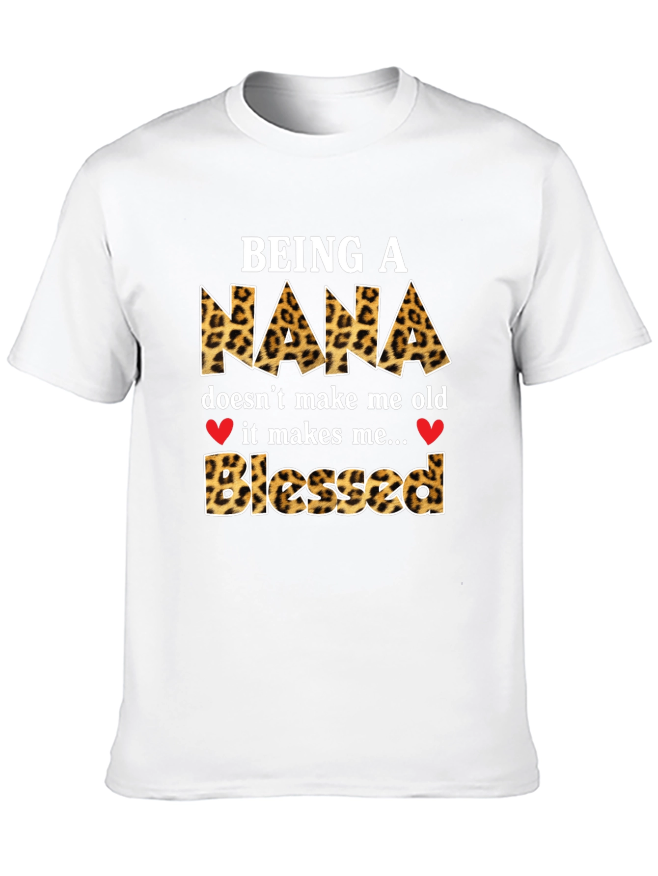Leopard Print Nana Blessed T-Shirt