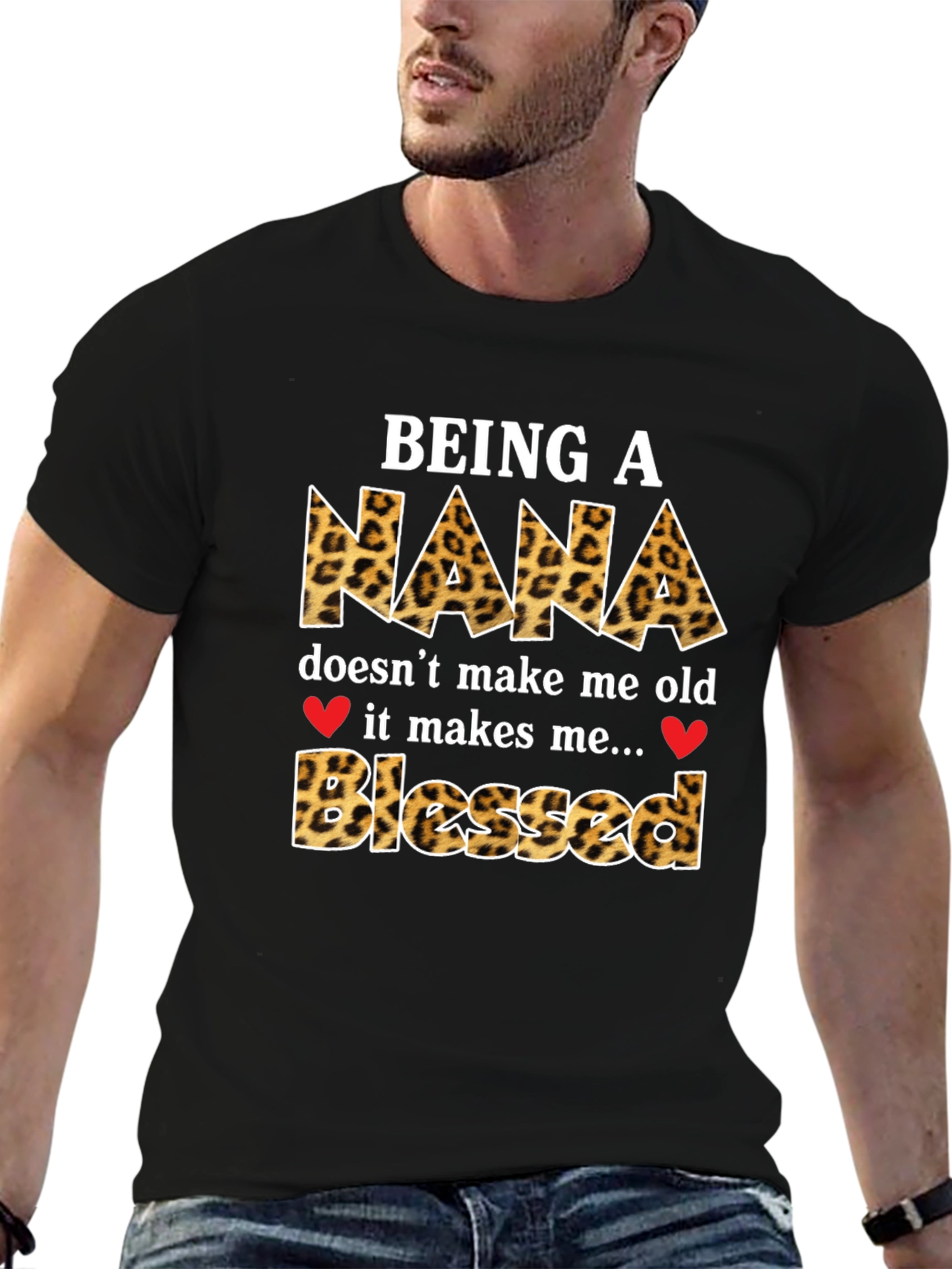Leopard Print Nana Blessed T-Shirt