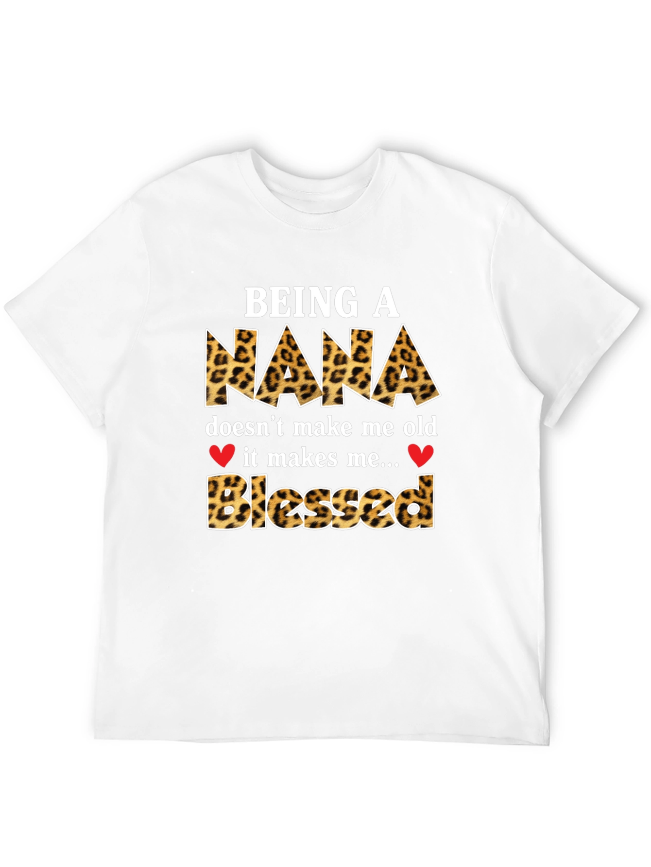 Leopard Print Nana Blessed T-Shirt