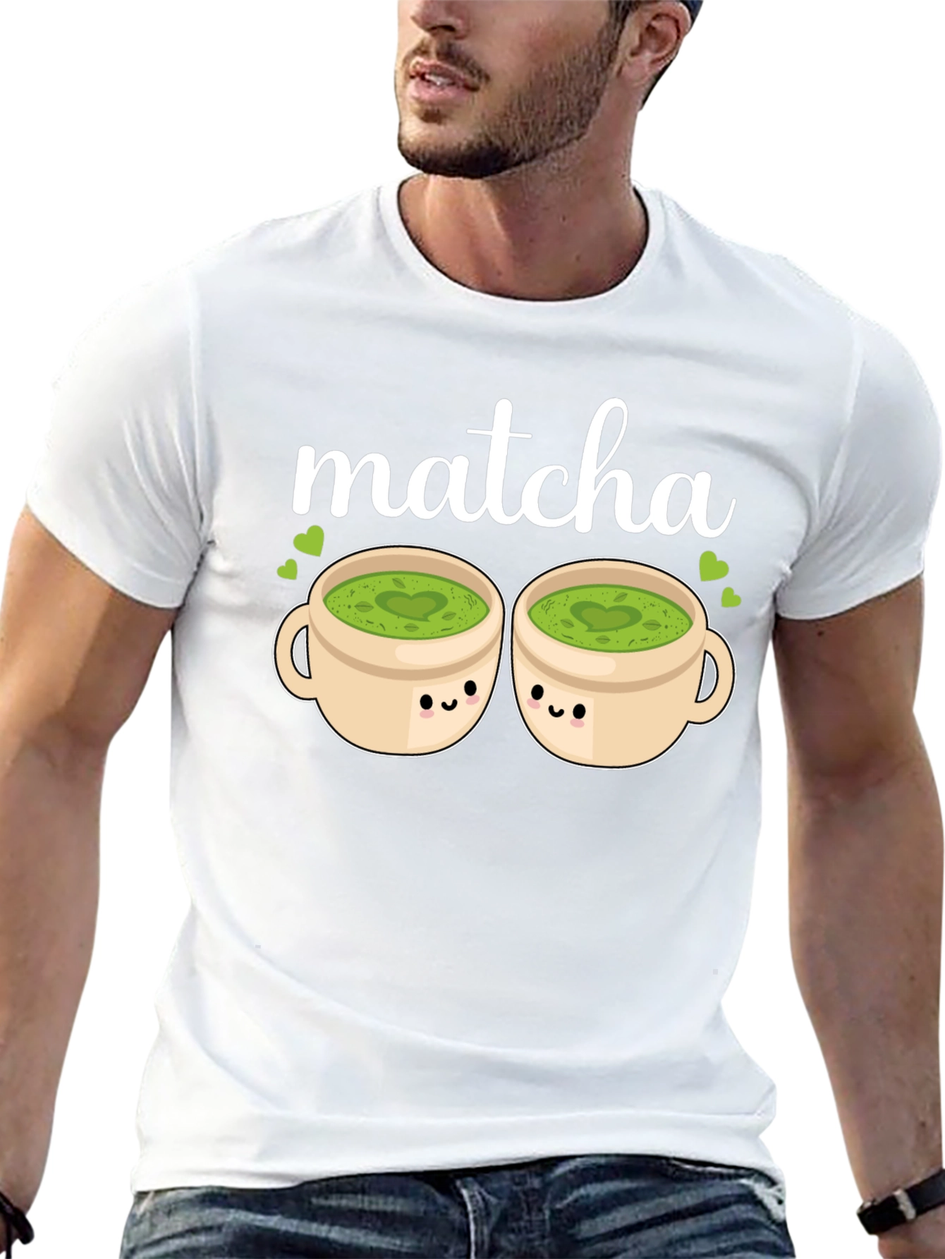 Matcha Lovers Tee: Kawaii Cups Graphic T-Shirt