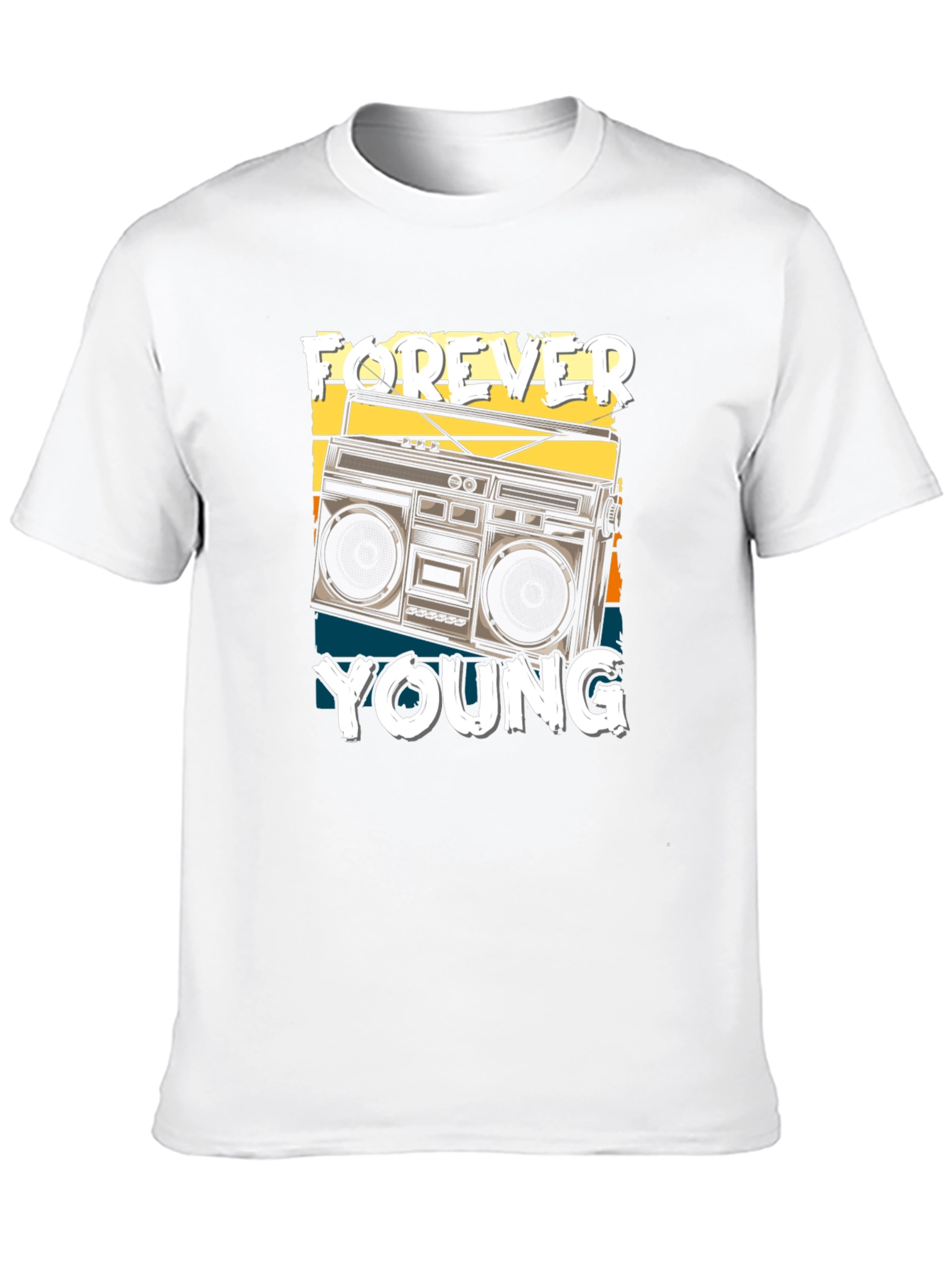 Forever Young Retro Boombox T-Shirt