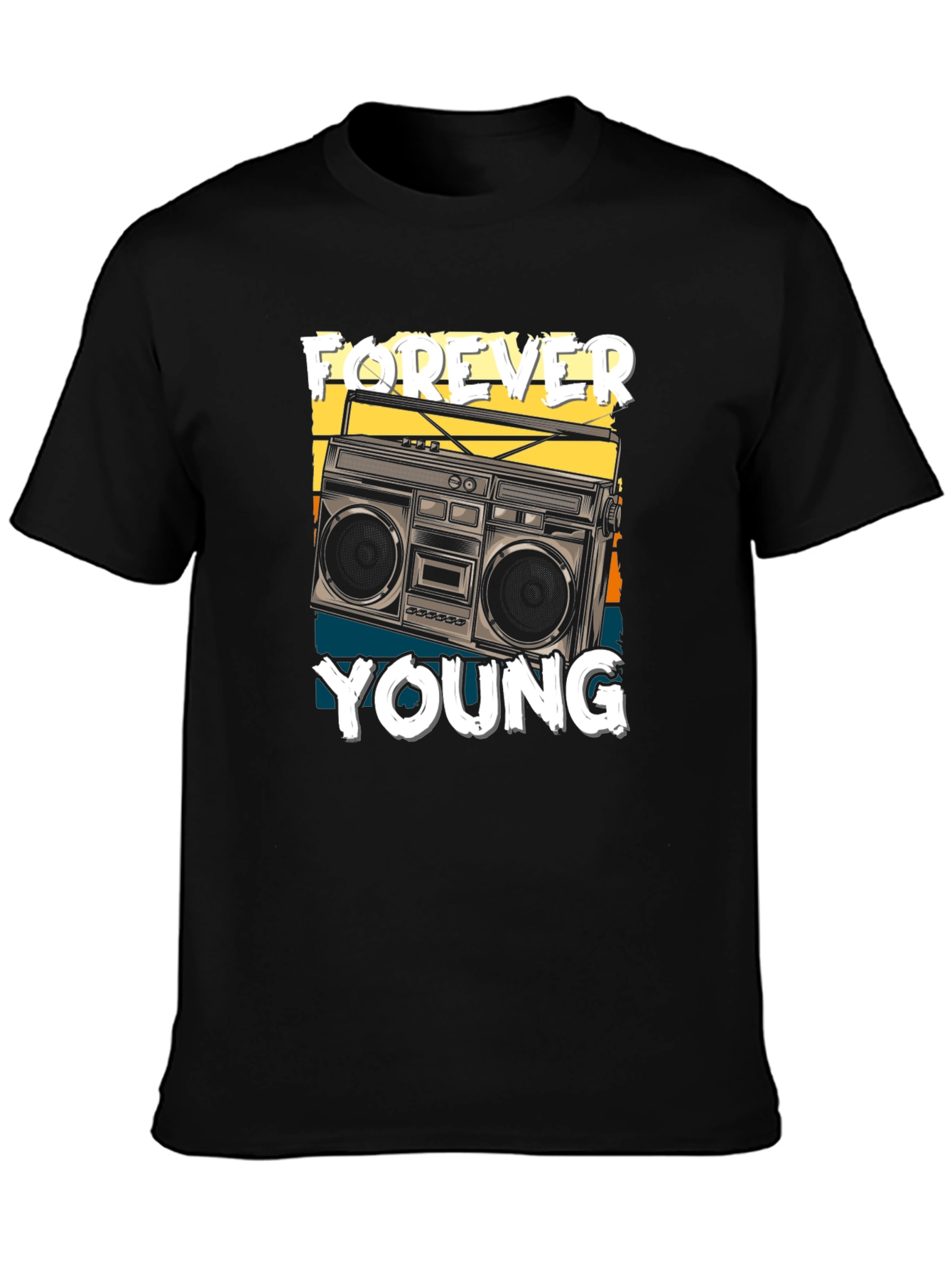 Forever Young Retro Boombox T-Shirt