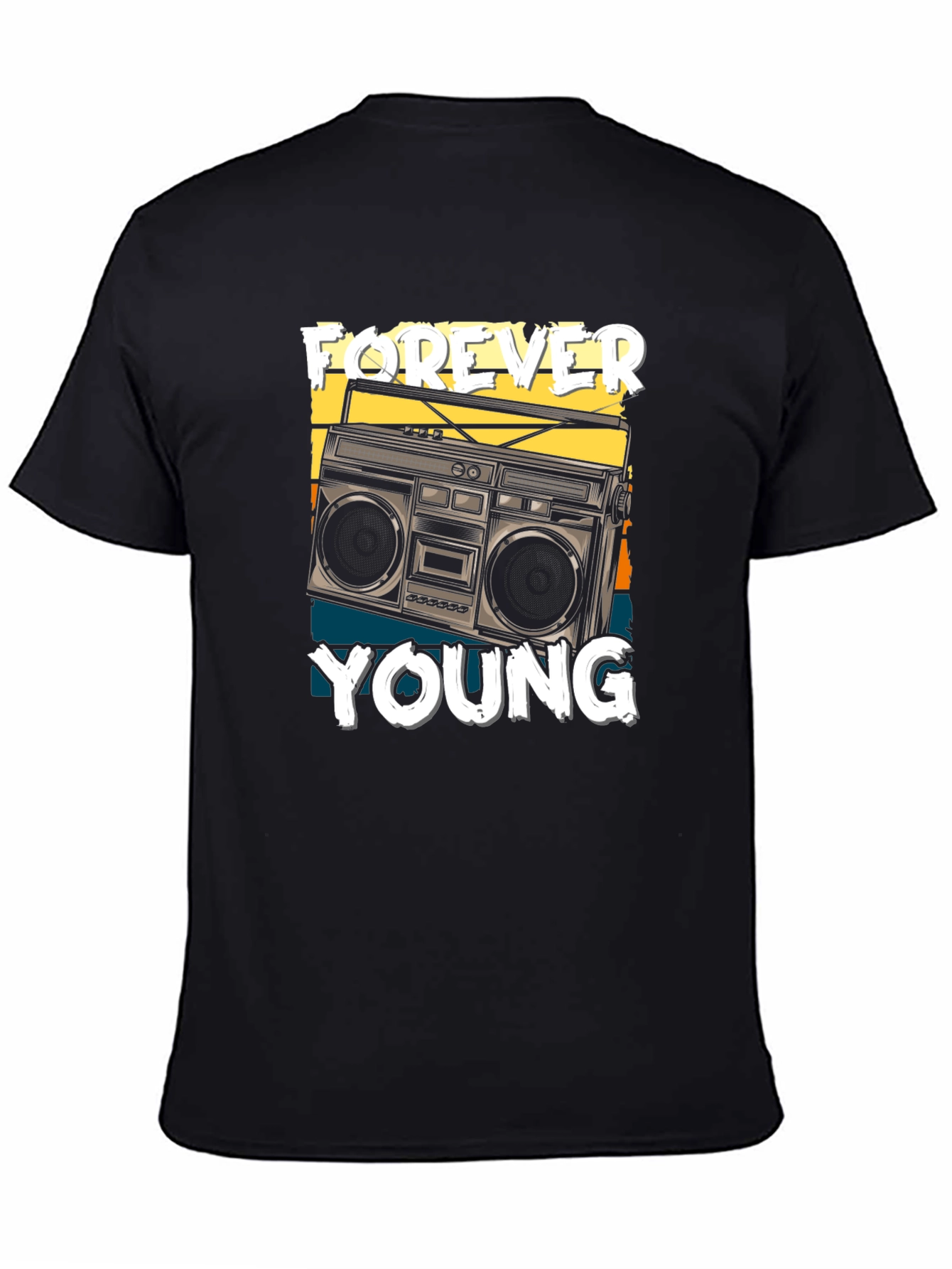 Forever Young Retro Boombox T-Shirt