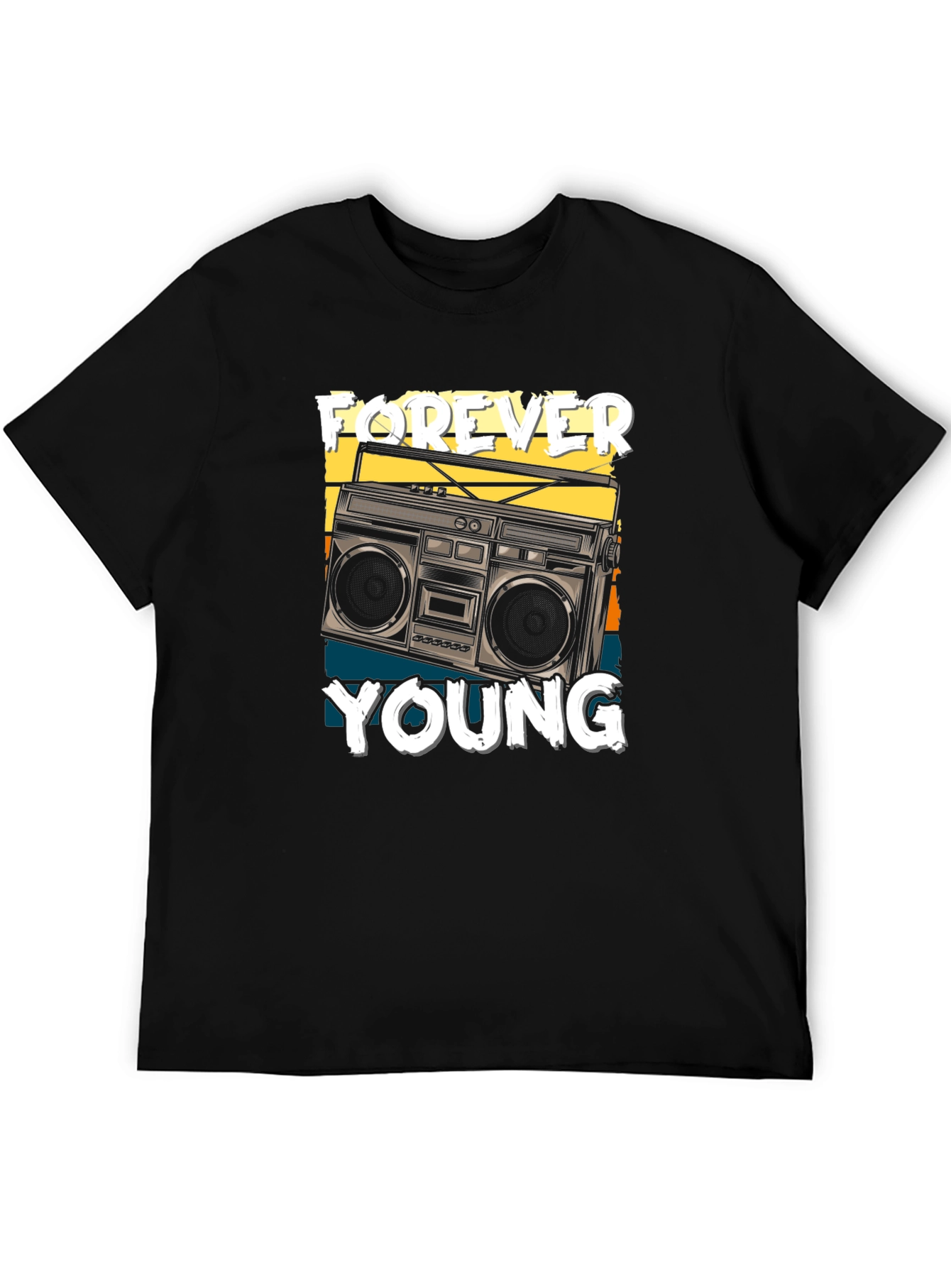 Forever Young Retro Boombox T-Shirt