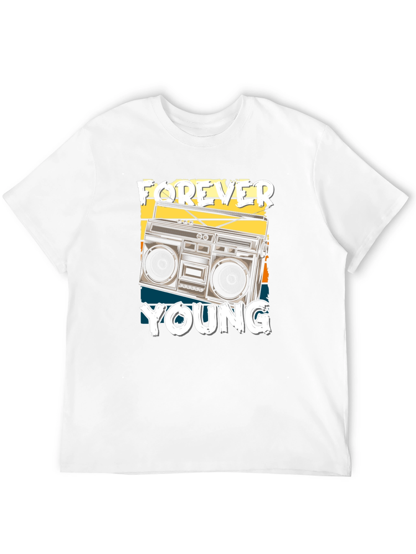 Forever Young Retro Boombox T-Shirt