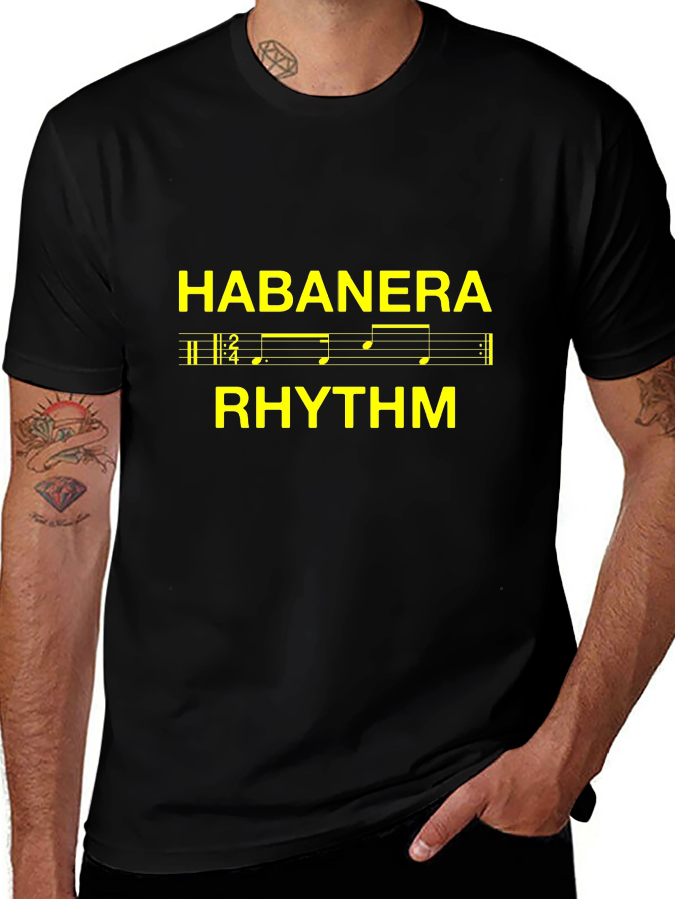 Habanera Rhythm Graphic T-Shirt - Music Lover Tee