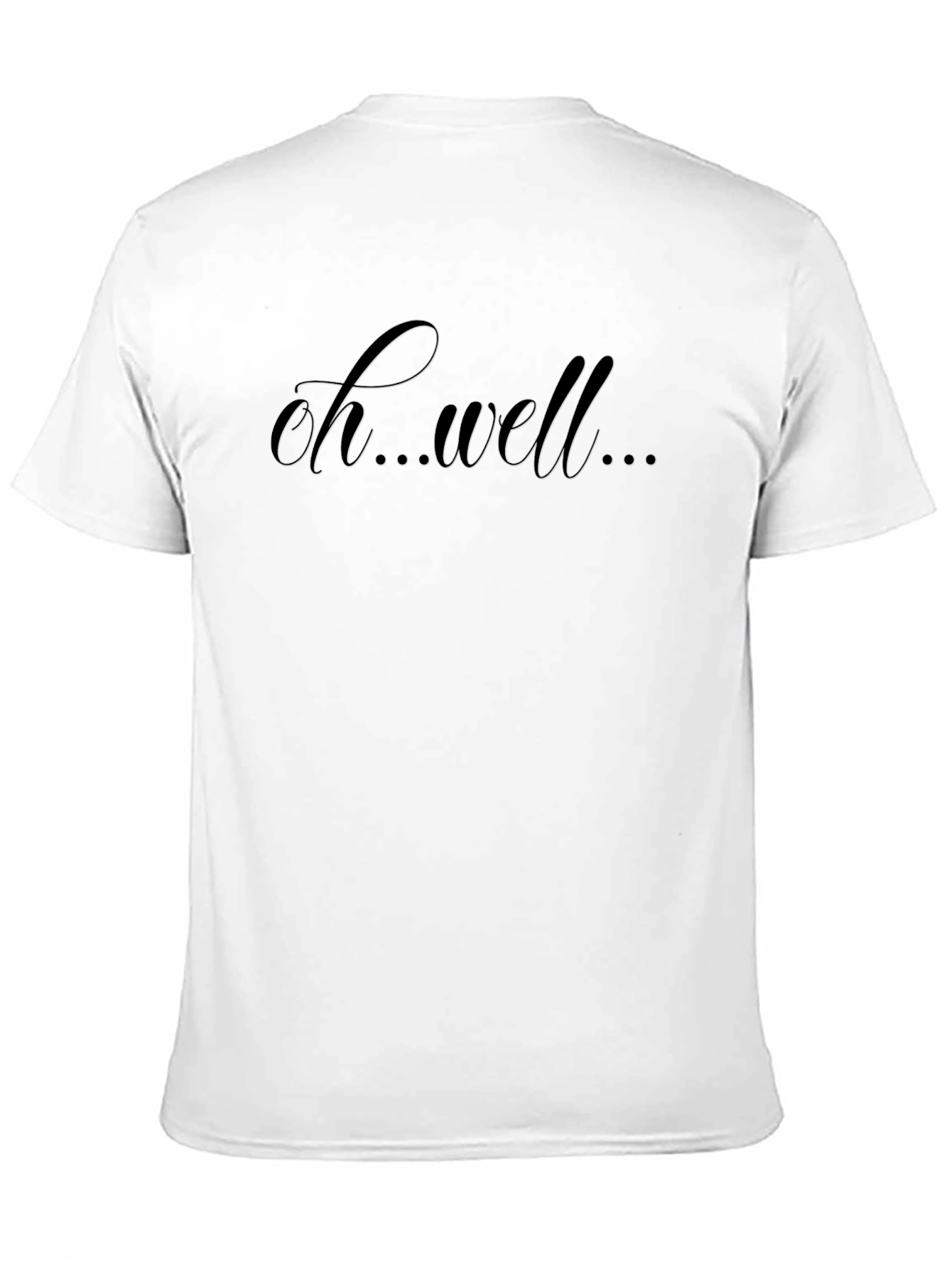 Oh Well Black Graphic Tee