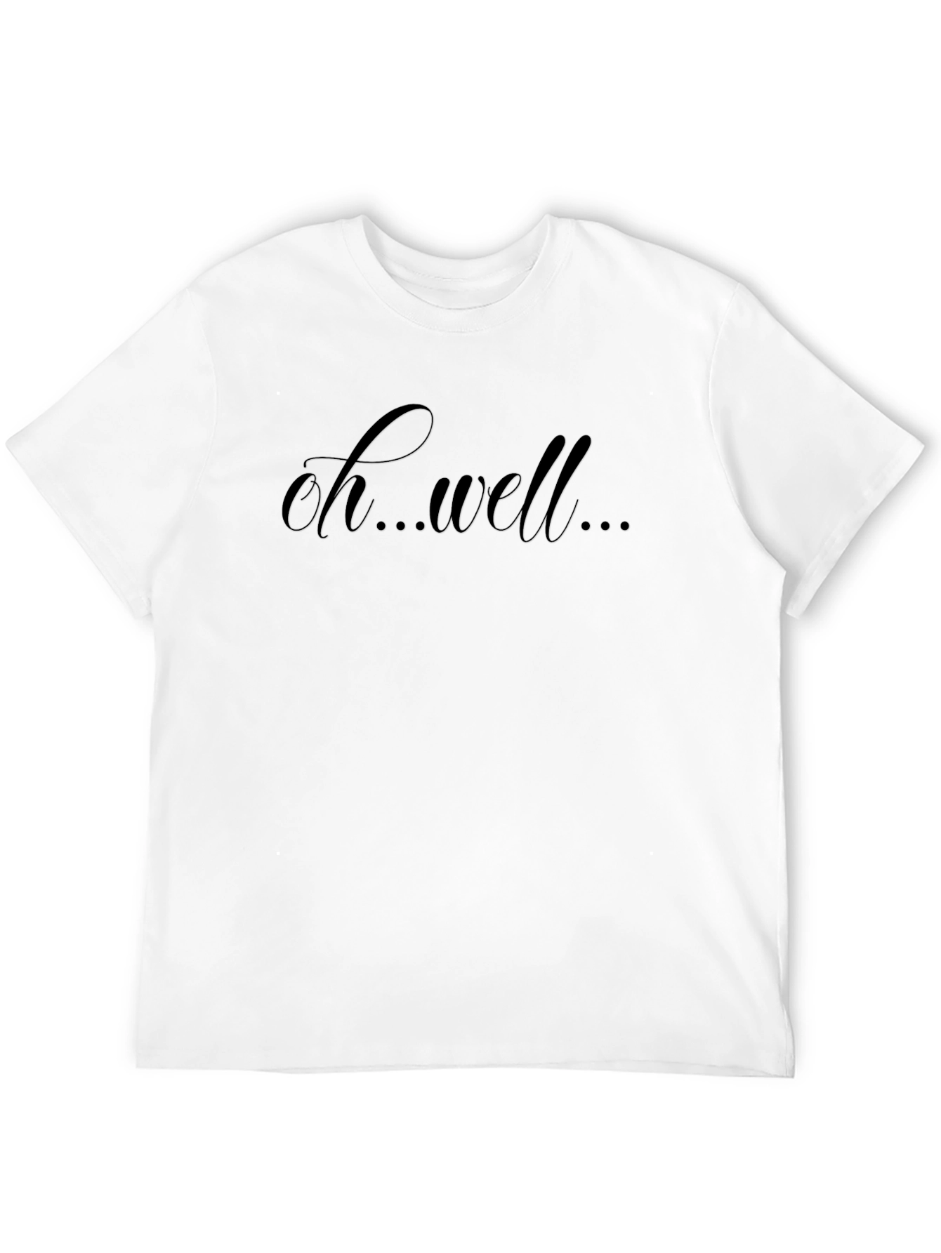 Oh Well Black Graphic Tee