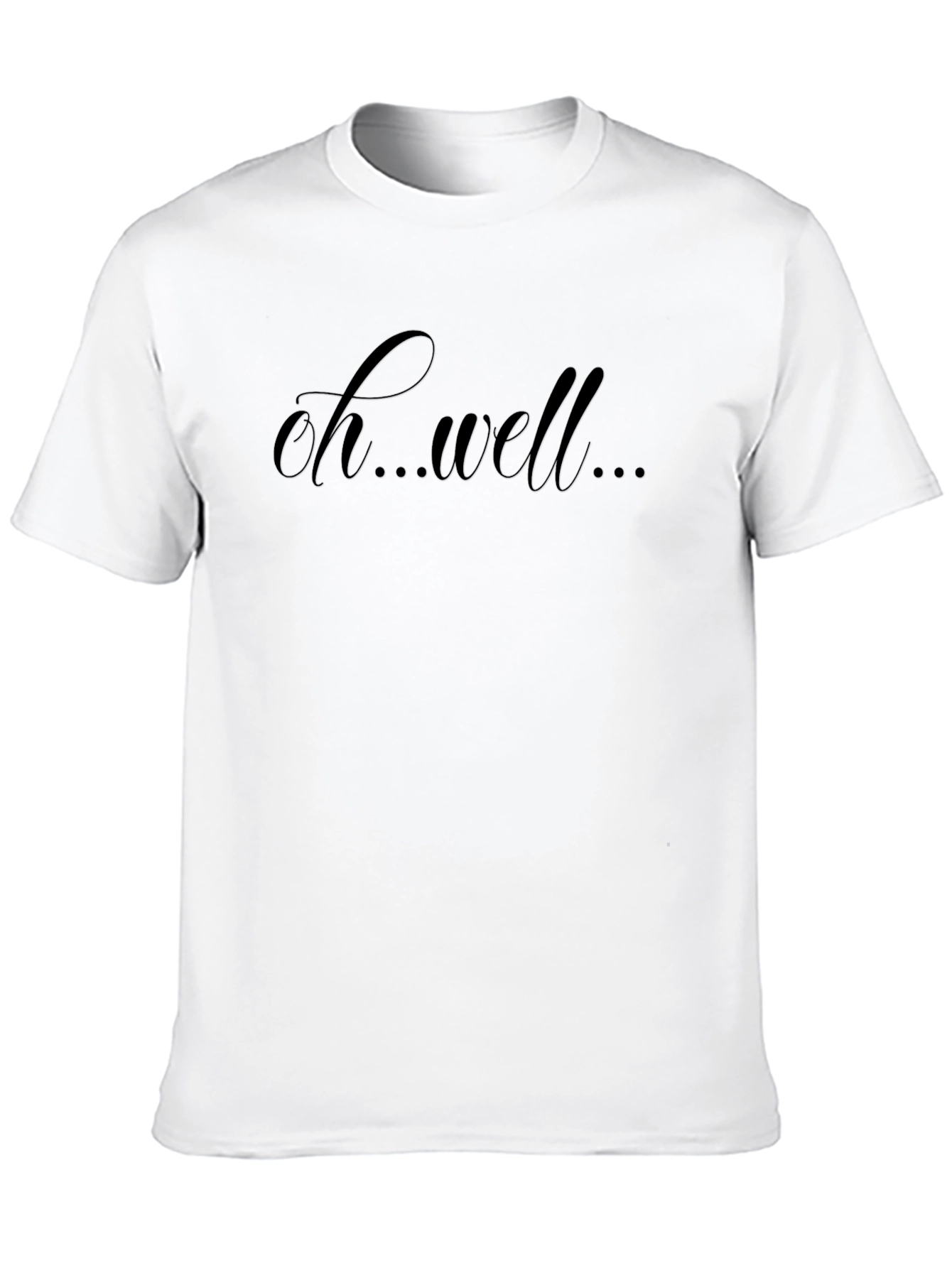 Oh Well Black Graphic Tee