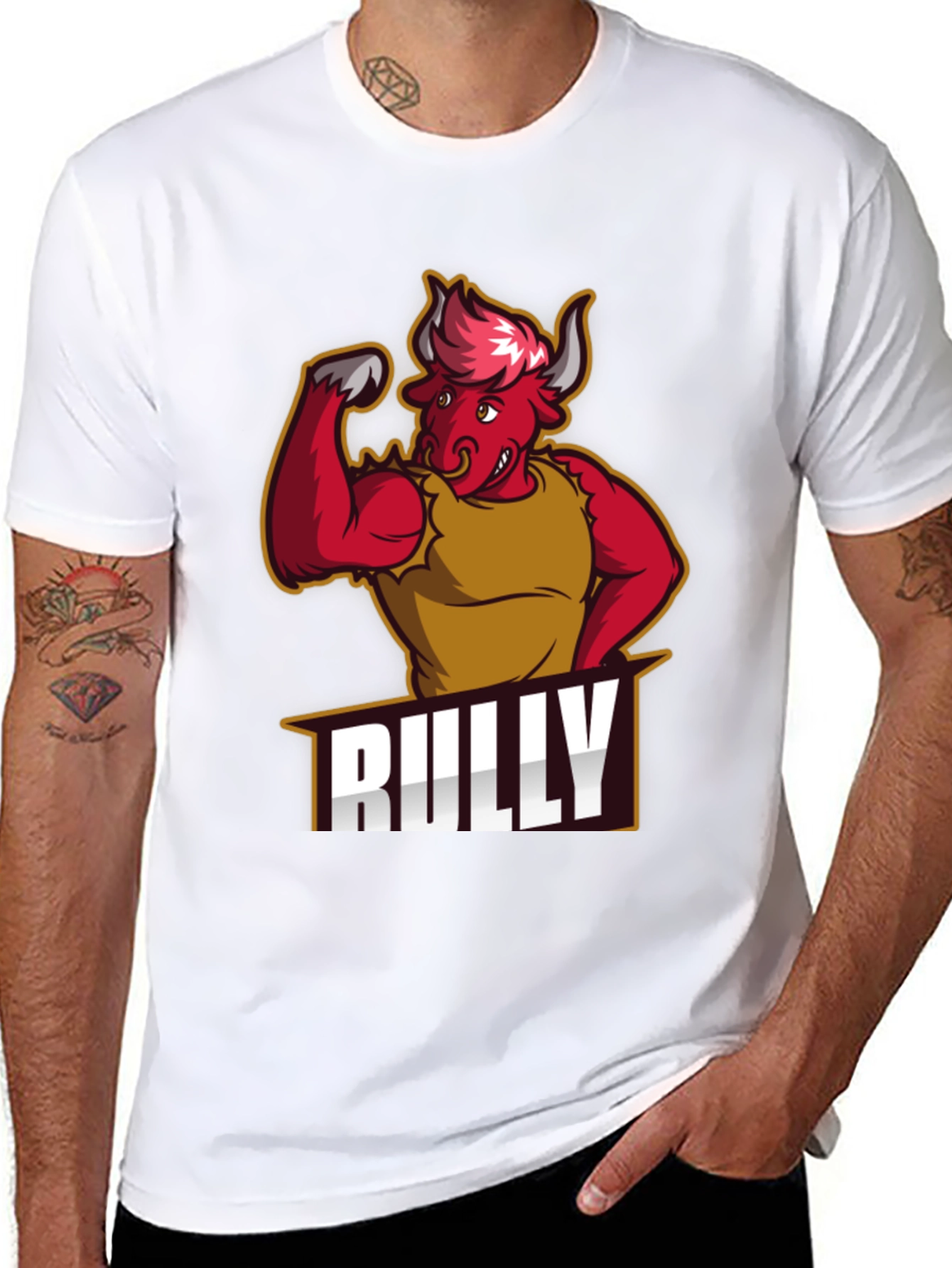 Bully Cartoon Graphic T-Shirt