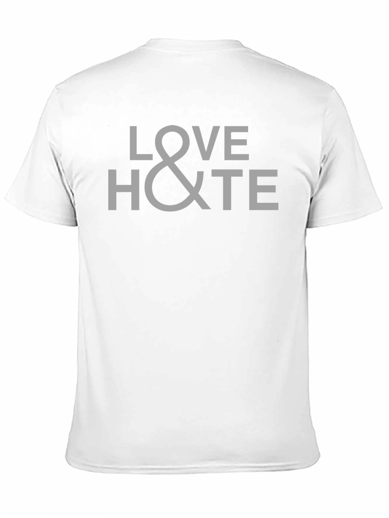 Love & Hate Graphic T-Shirt - Black