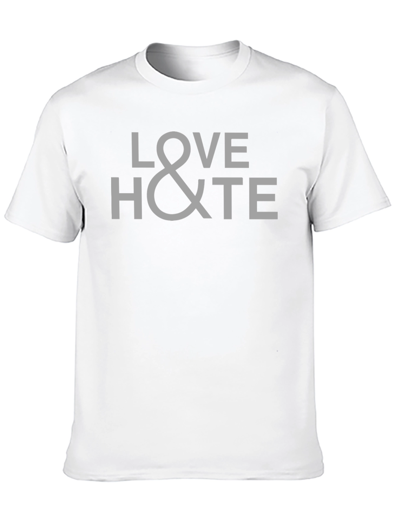 Love & Hate Graphic T-Shirt - Black