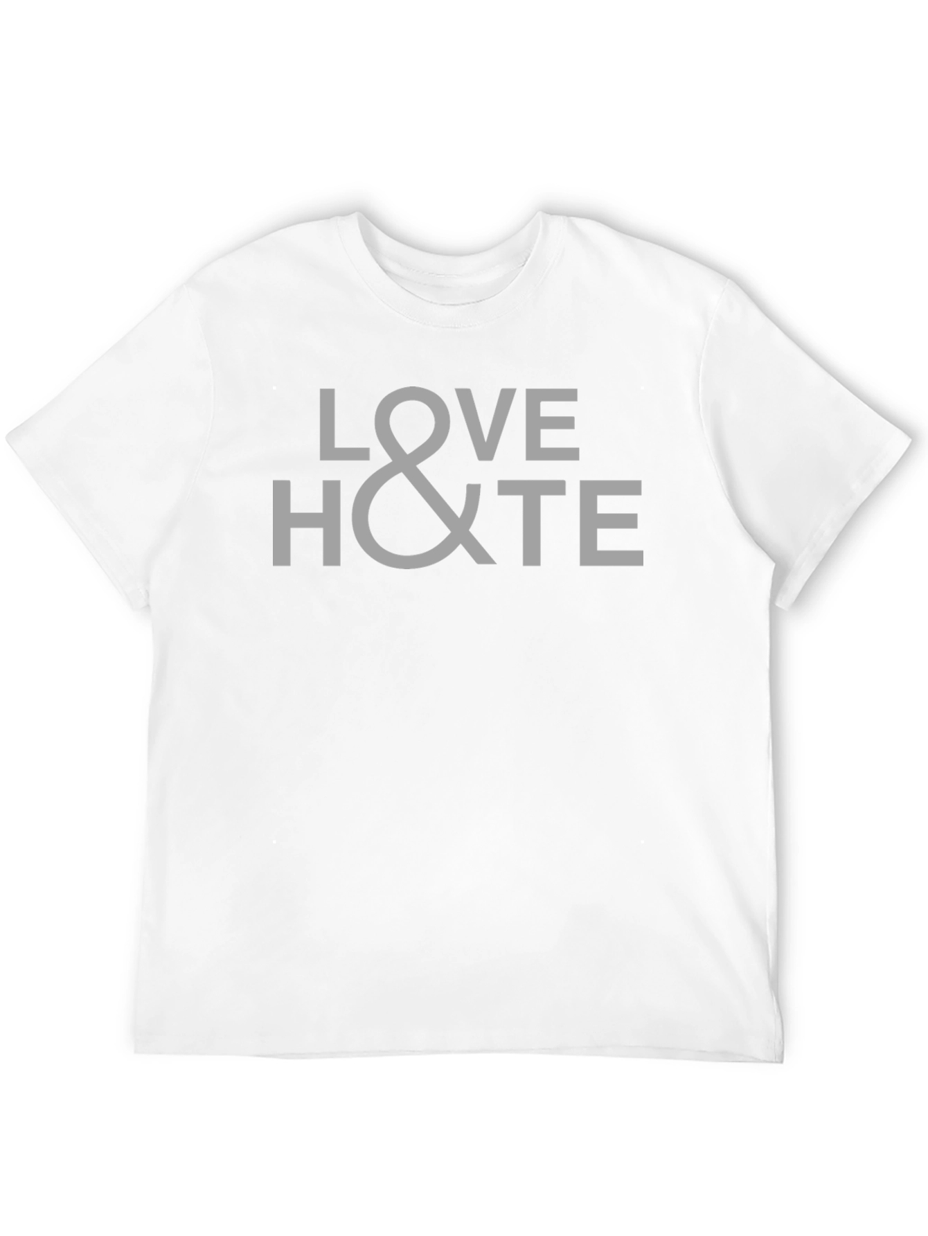 Love & Hate Graphic T-Shirt - Black