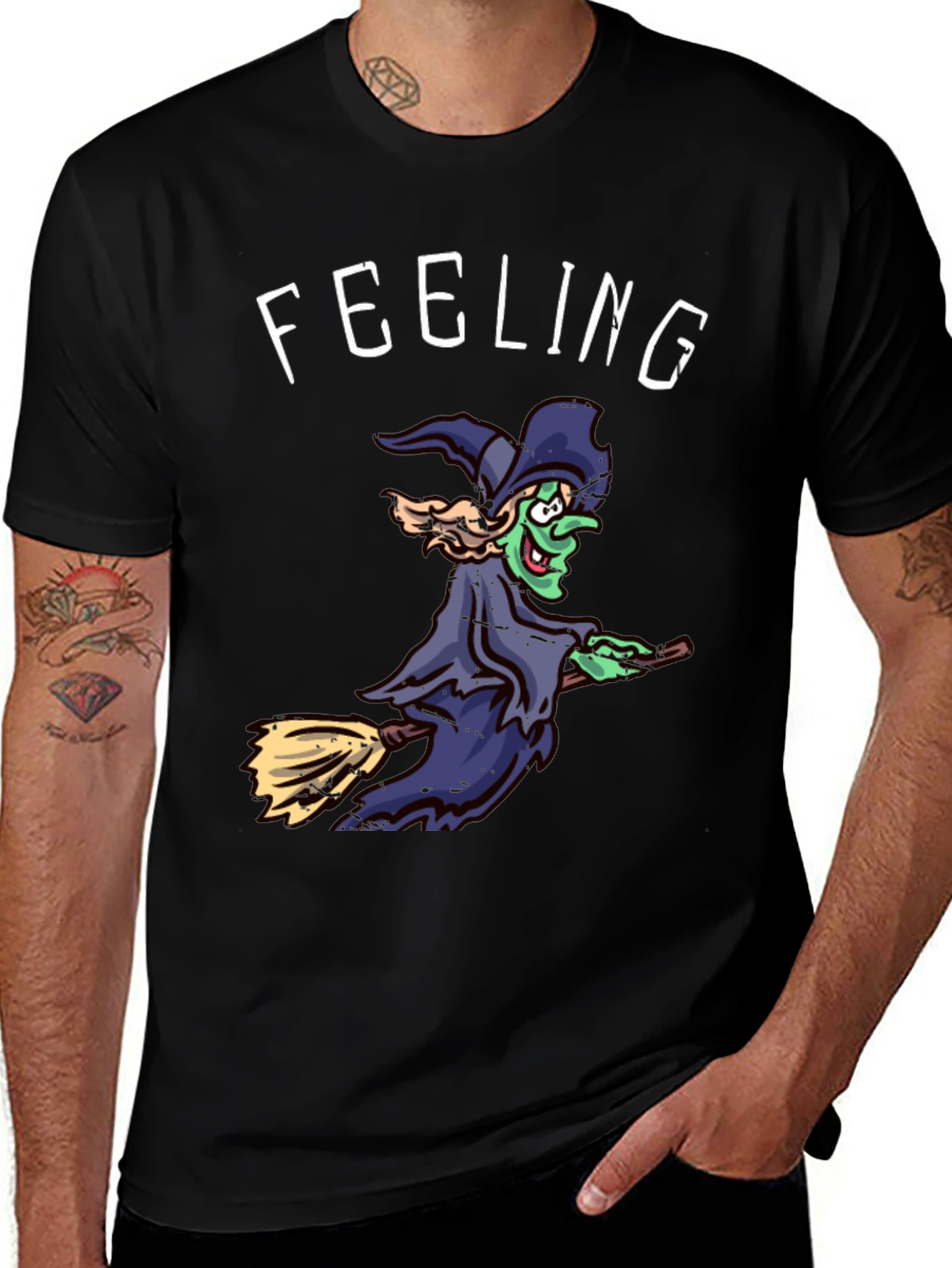 Feeling Witchy Black Graphic Tee