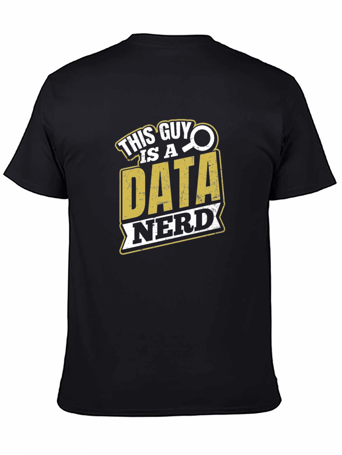 Data Nerd Graphic T-Shirt - Black Cotton Tee
