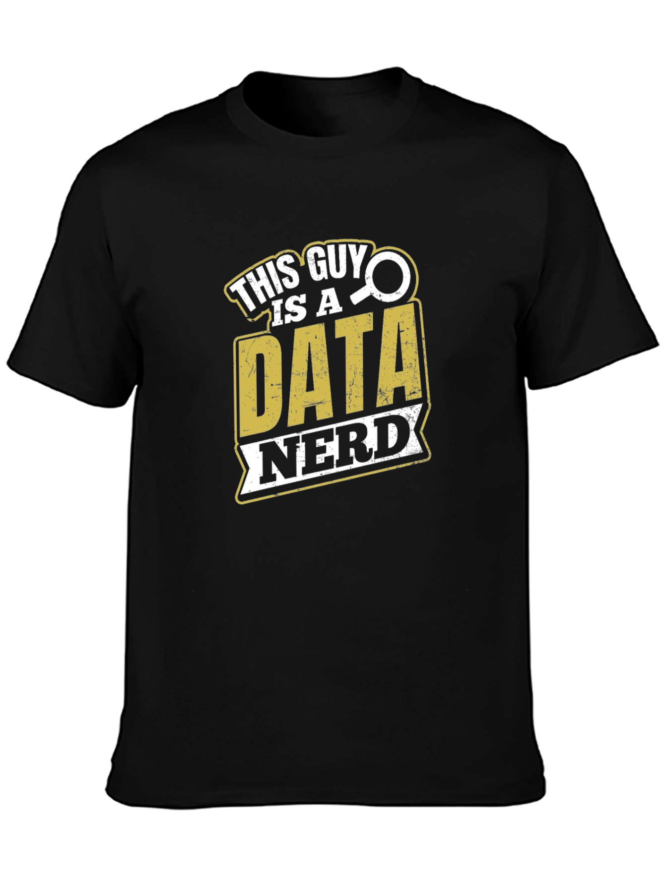 Data Nerd Graphic T-Shirt - Black Cotton Tee