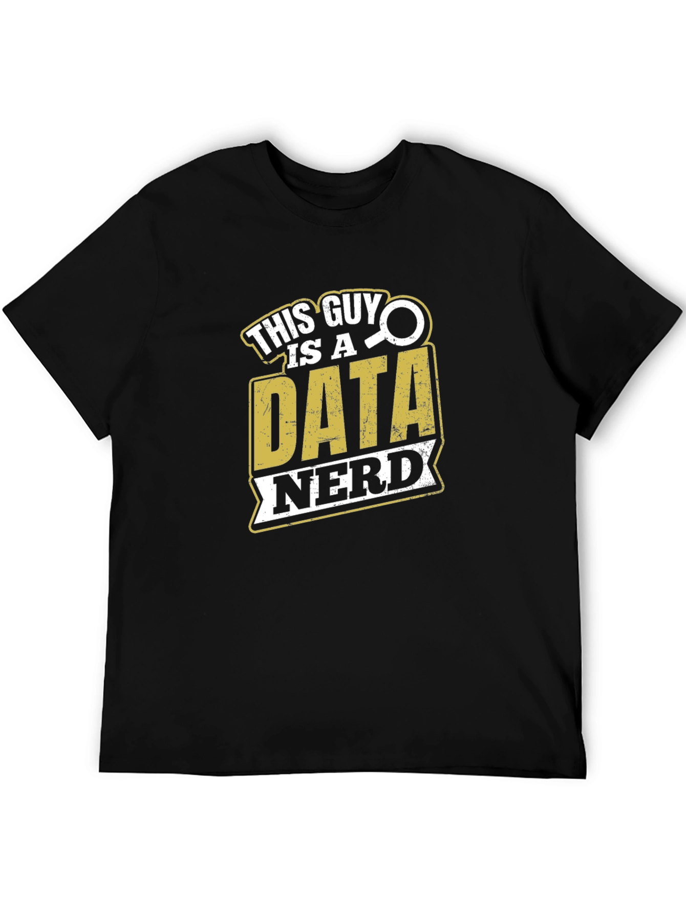 Data Nerd Graphic T-Shirt - Black Cotton Tee