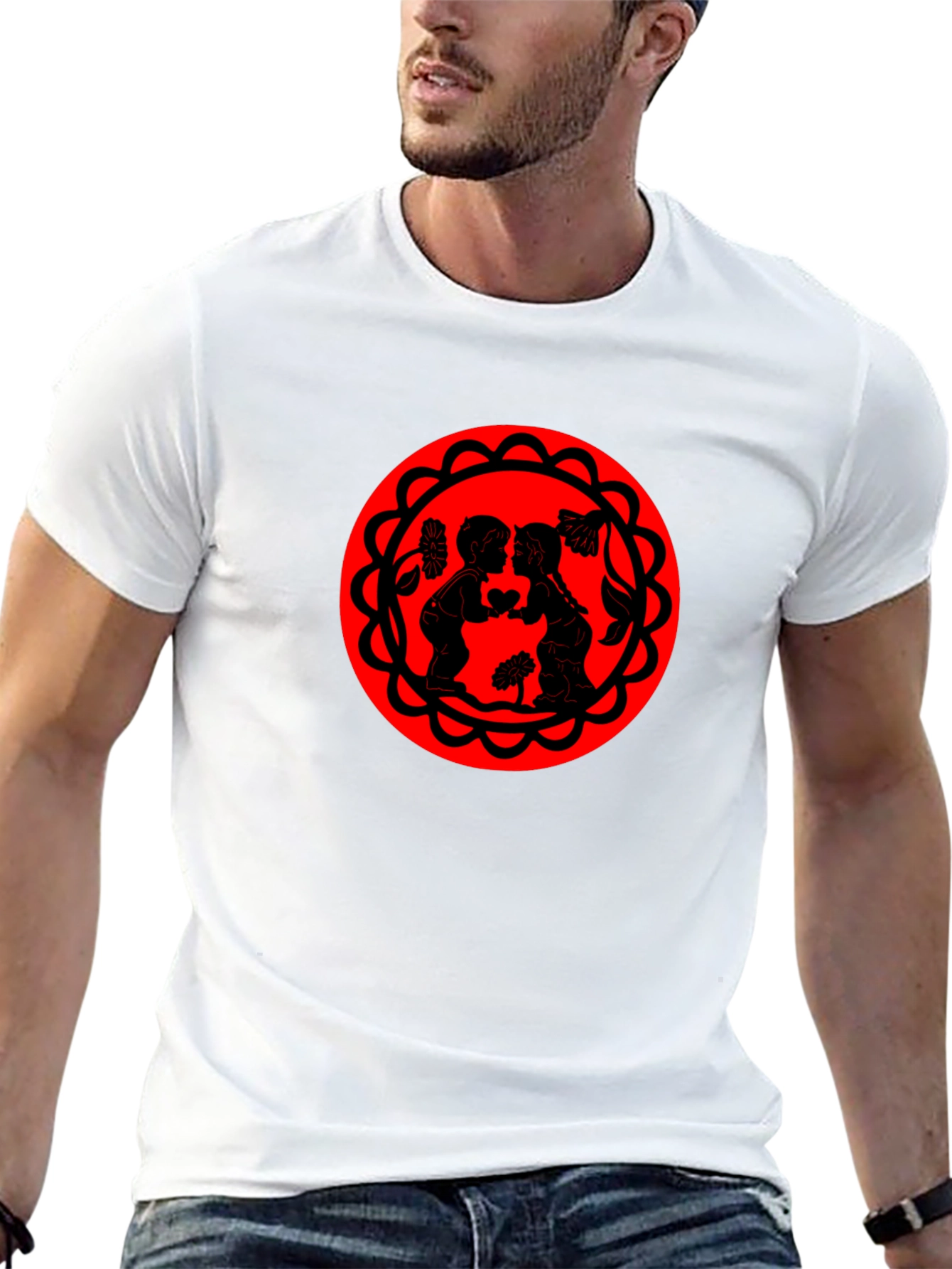 Kissing Silhouette Graphic Tee