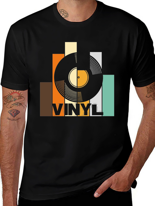 Retro Vinyl Record Graphic Tee - Music Lover Shirt