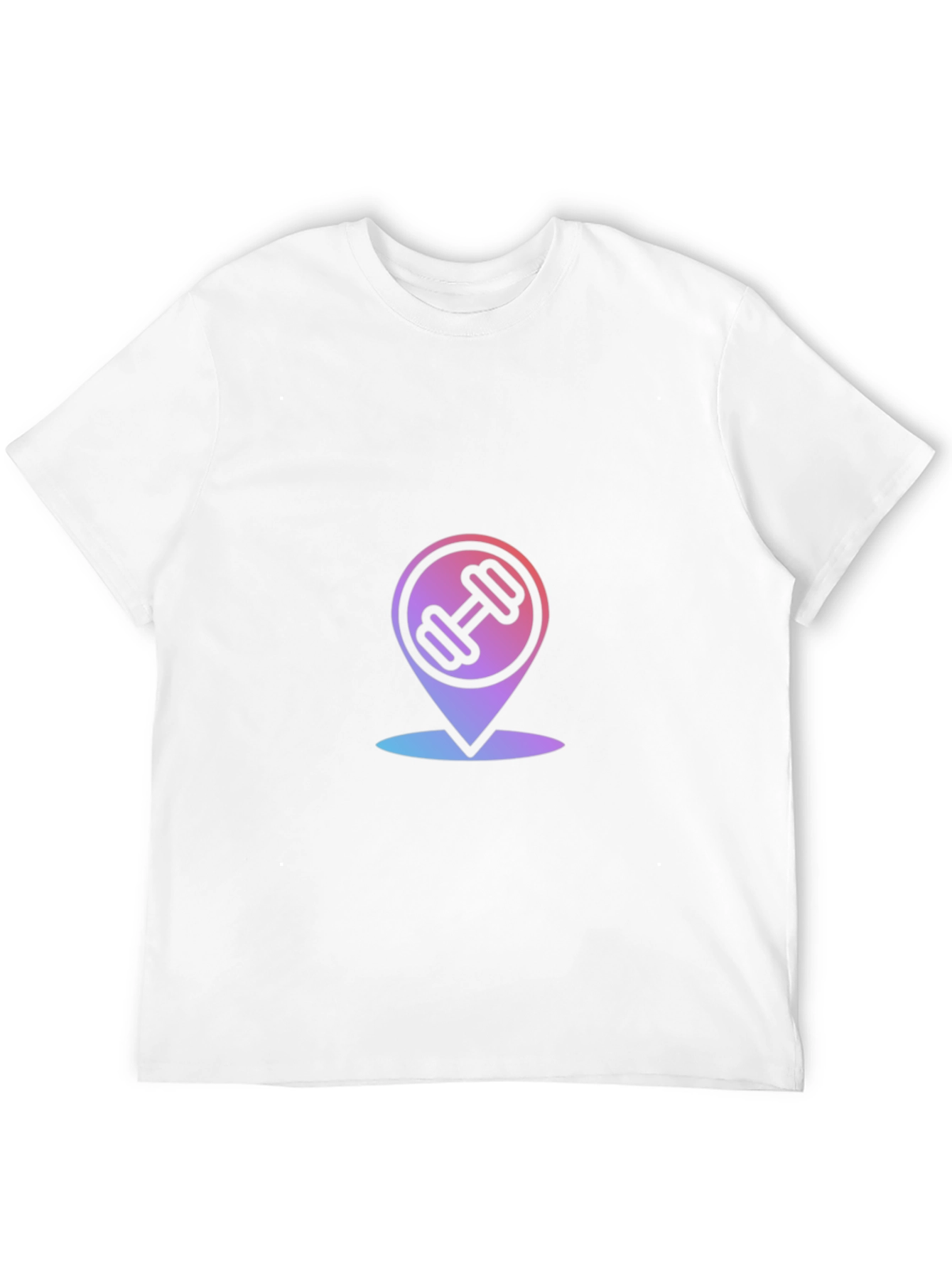 Fitness Location Mens Black Graphic Tee