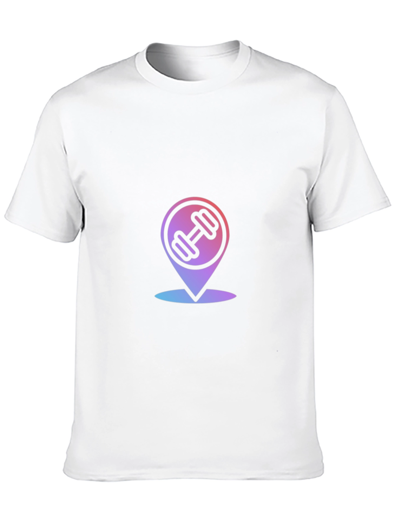 Fitness Location Mens Black Graphic Tee