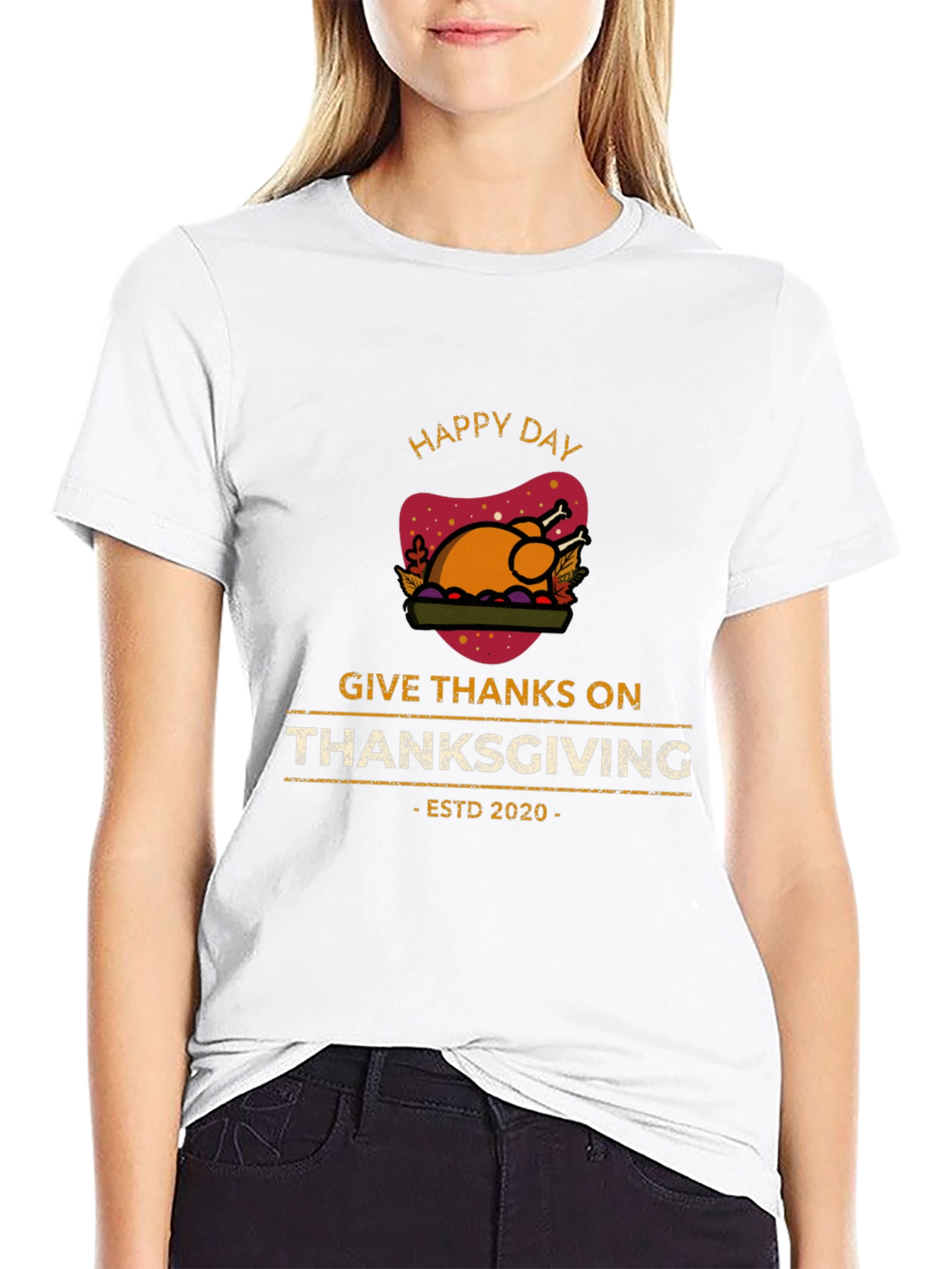 Happy Thanksgiving Day T-Shirt - ESTD 2020