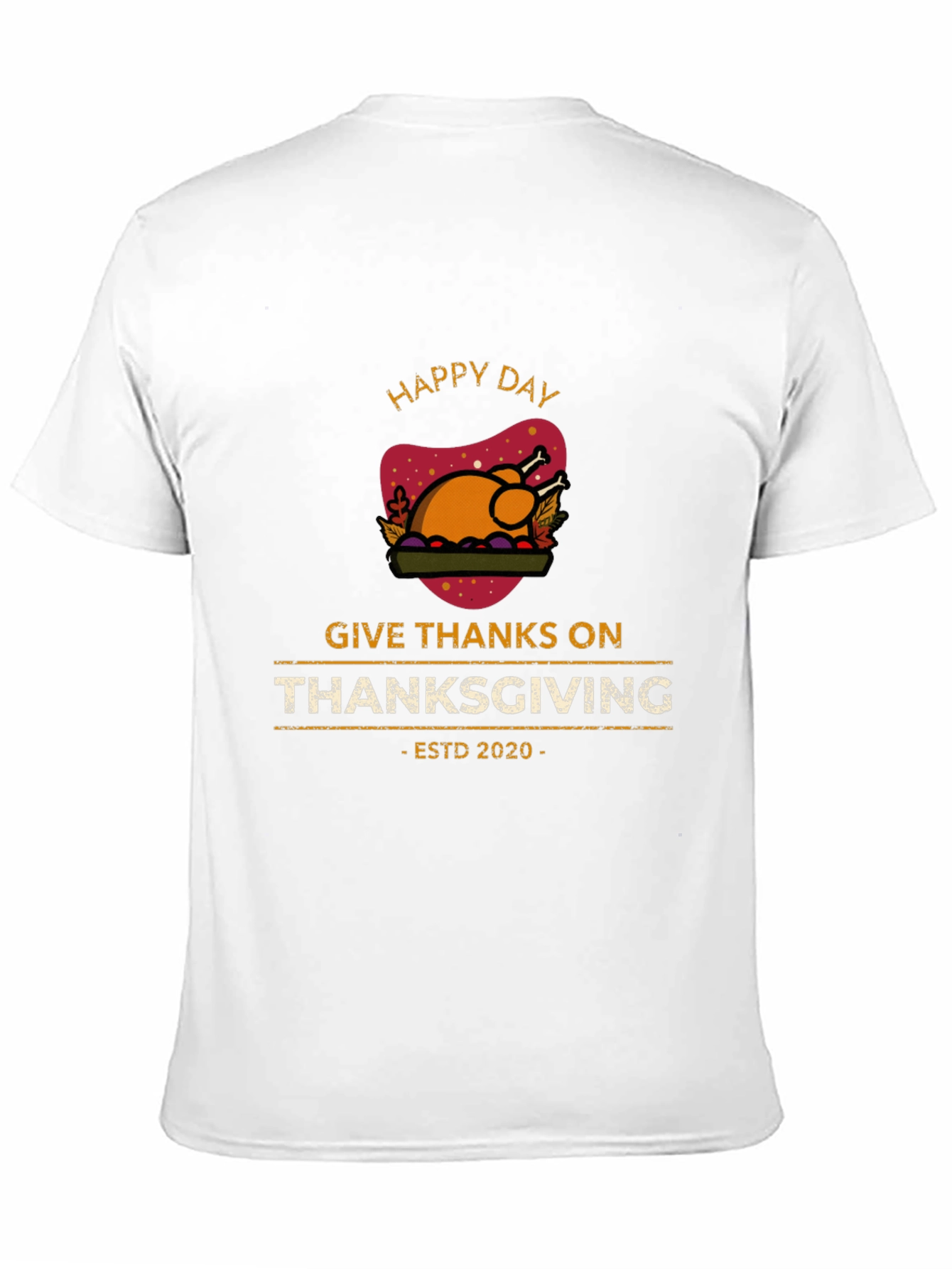 Happy Thanksgiving Day T-Shirt - ESTD 2020