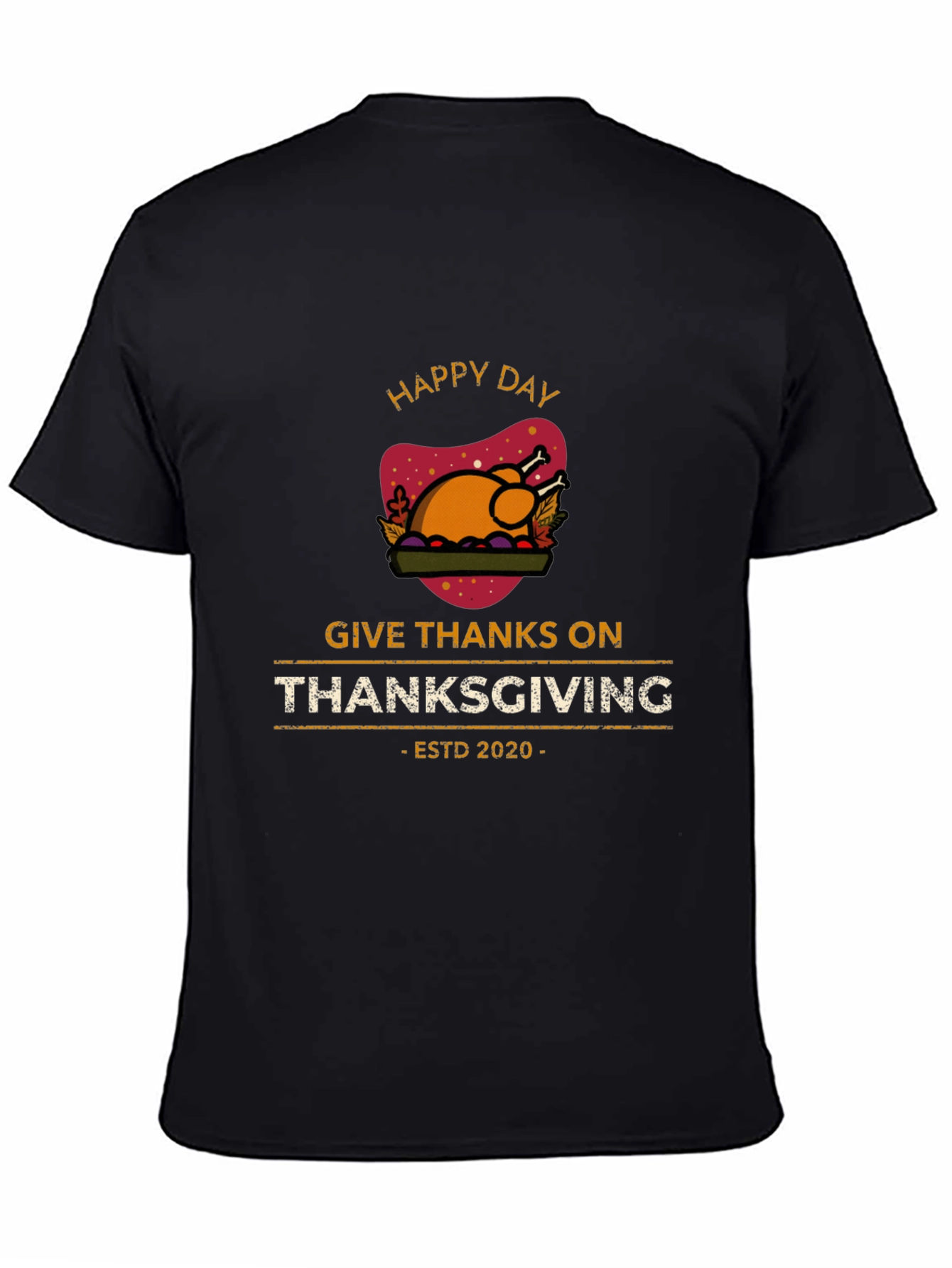 Happy Thanksgiving Day T-Shirt - ESTD 2020